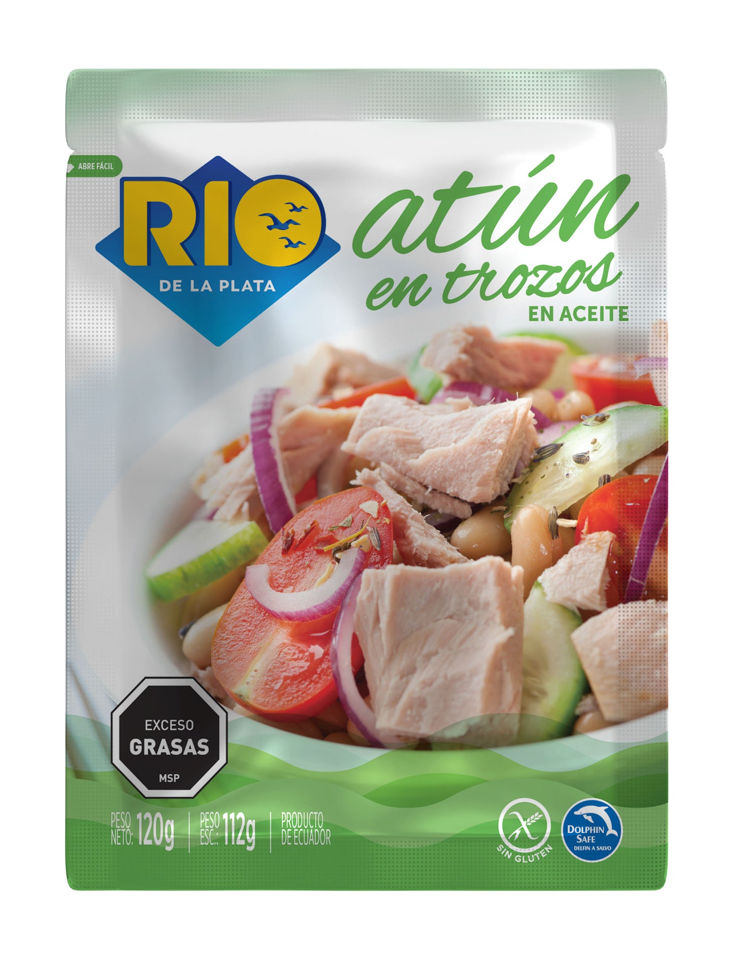 Atun en aceite en torzos 120 Grs. Río de la Plata