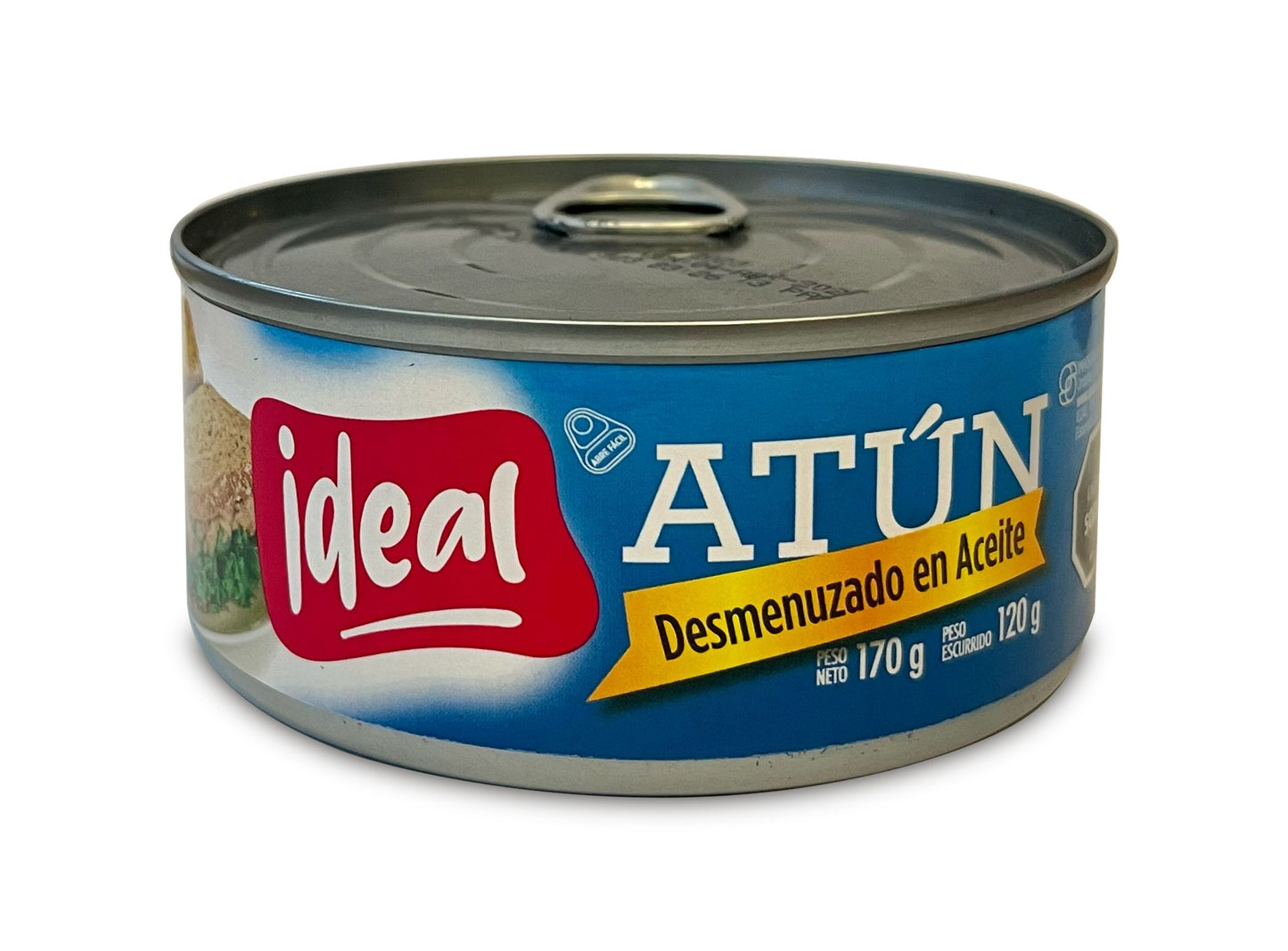 Atún desmenuzado en aceite. Ideal