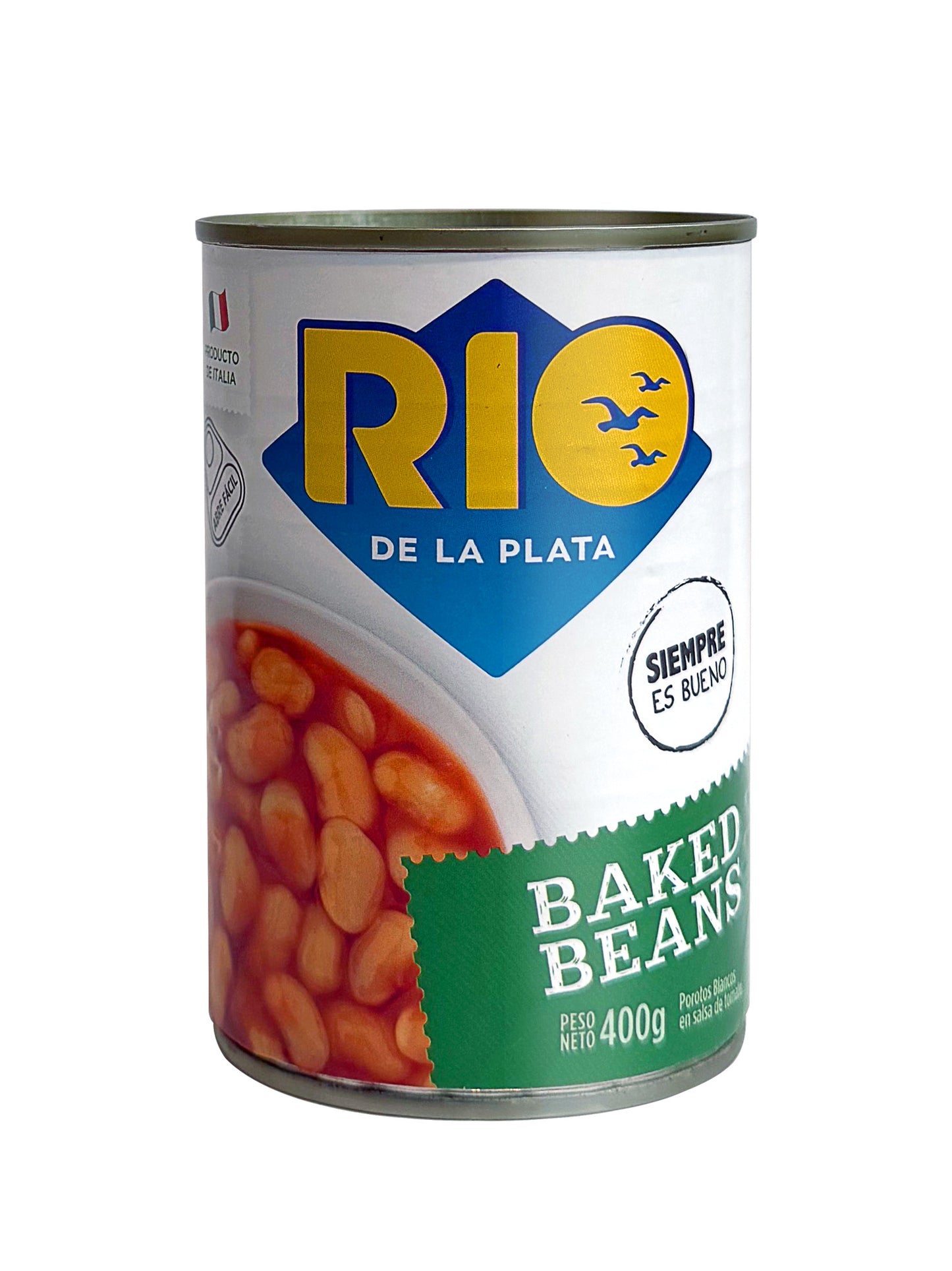 Porotos blancos en salsa de tomate 400 Grs. Río de la Plata