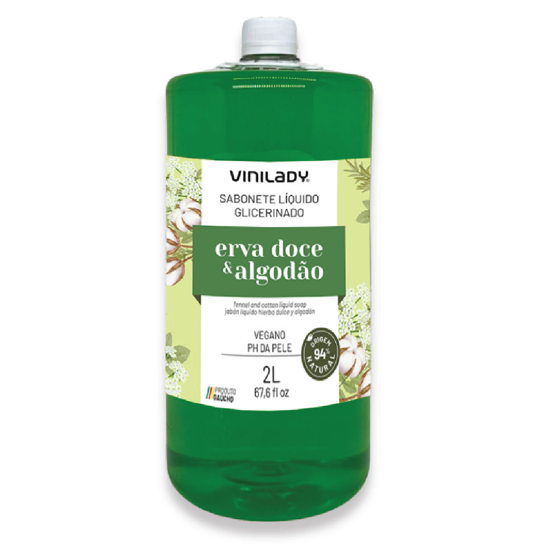 Jabón líquido erva doce 2 Lts. Vini Lady