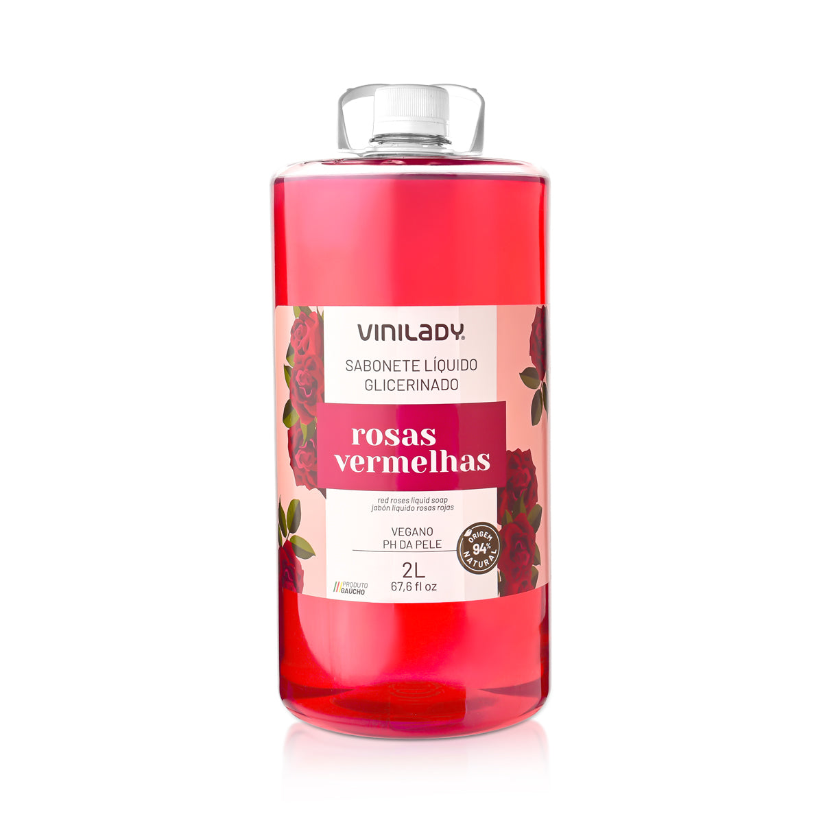 Jabón líquido rosas rojas 2 Lts. Vini Lady