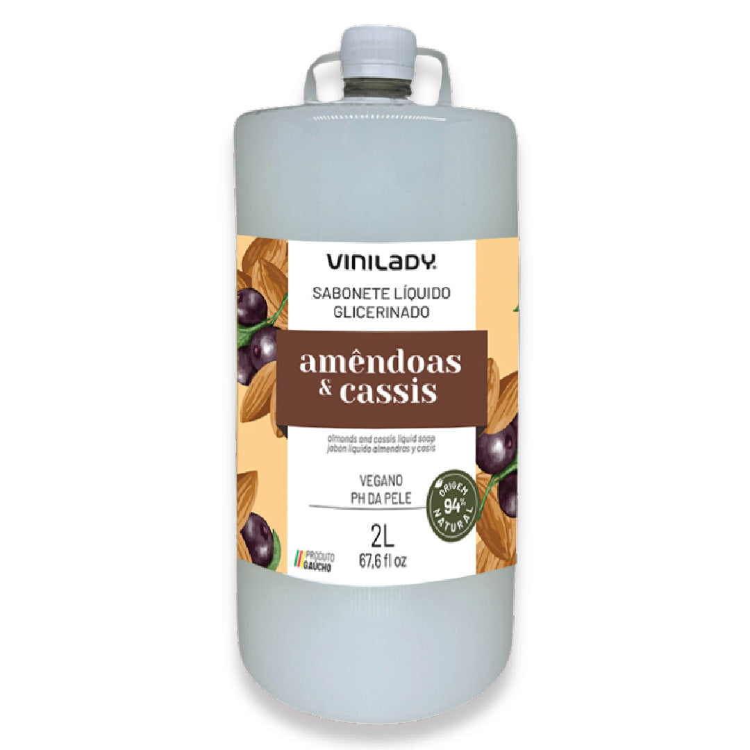 Jabón líquido almendras y casis 2 Lts. Vini Lady