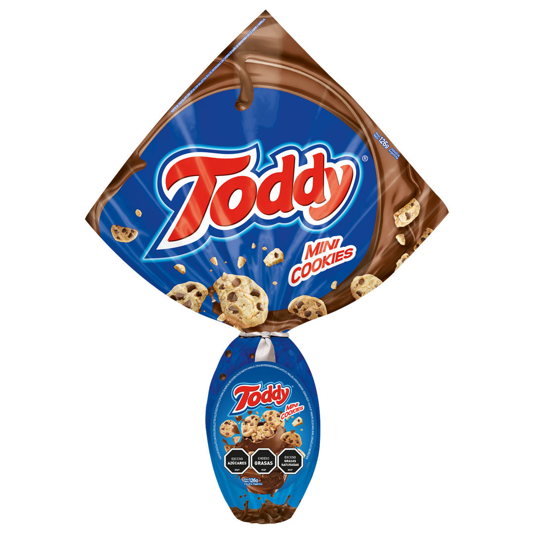 Huevo de pascua con galletita chips 126 Grs. Toddy