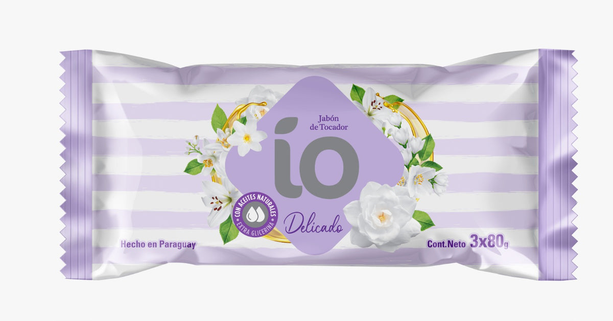 Jabón de tocador IO Delicado - Pack x3 240 Grs. Cavallaro