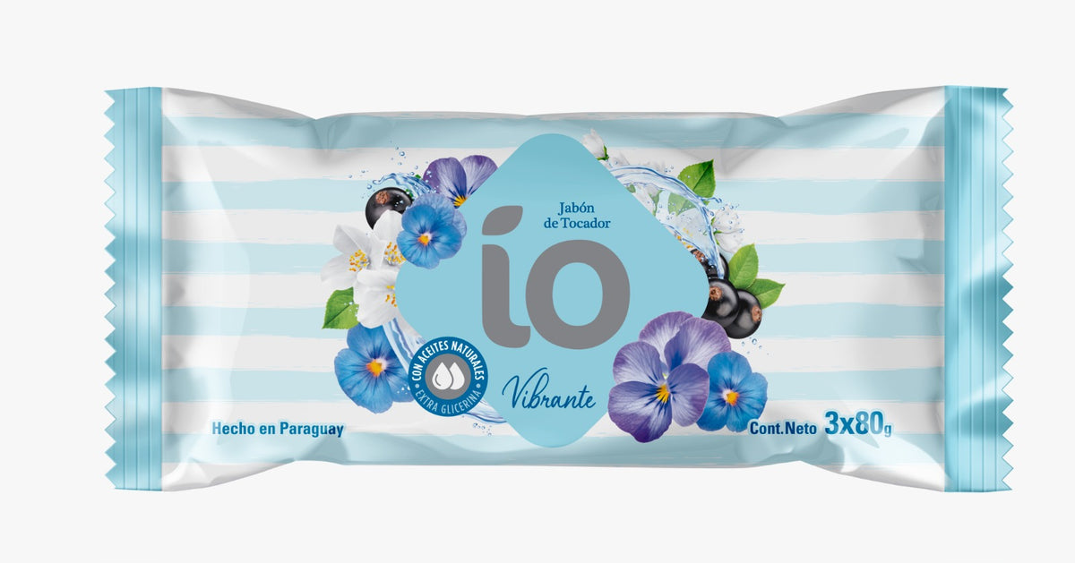 Jabón de tocador IO Vibrante - Pack x3 240 Grs. Cavallaro