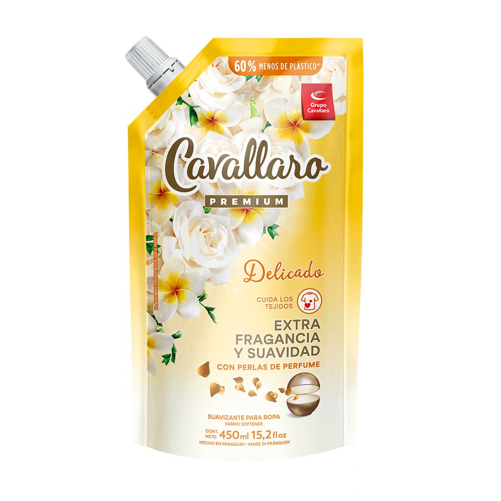 Suavizante PREMIUM delicado 450 Ml. Cavallaro