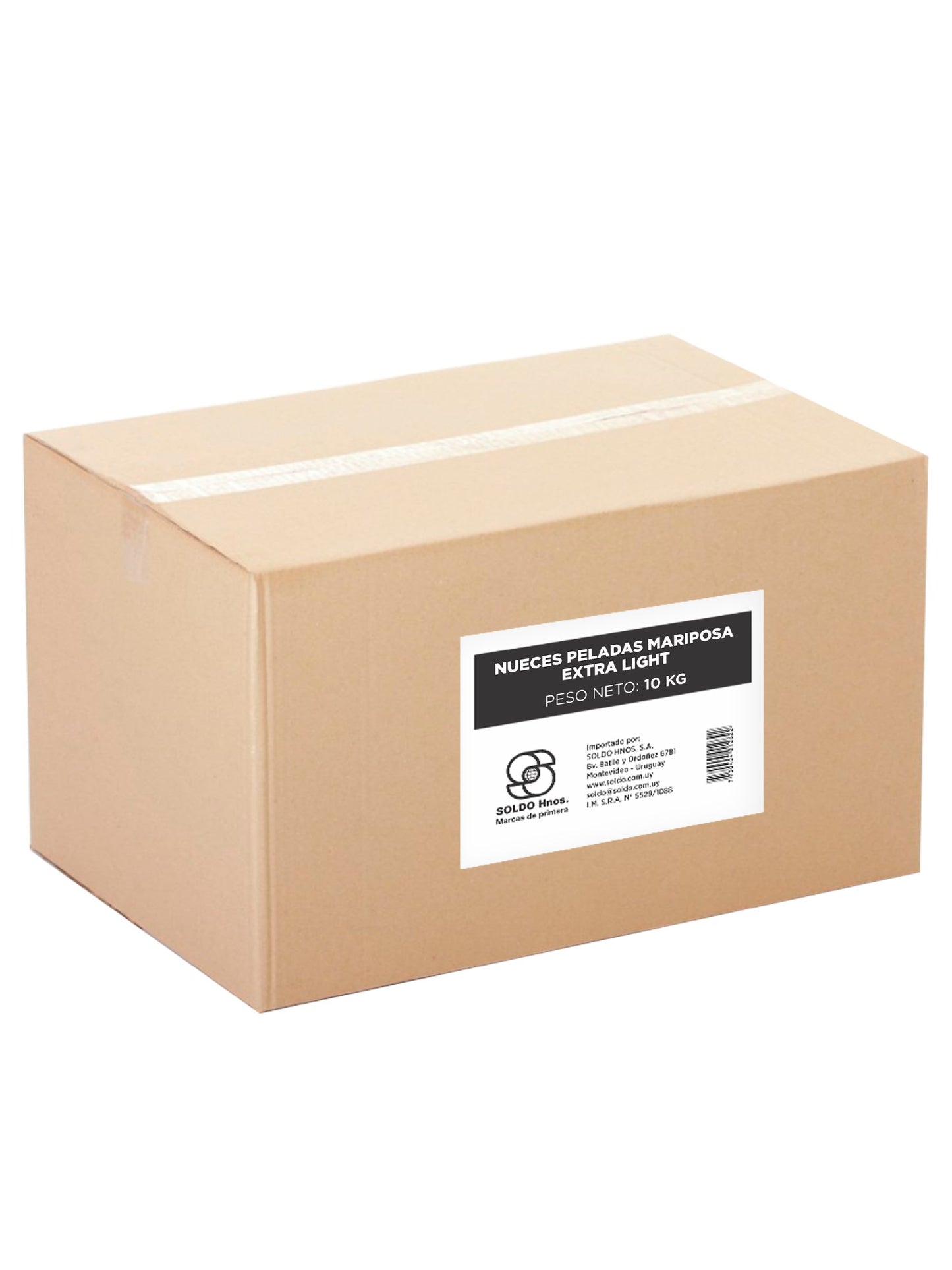 Nueces peladas mariposa light extra light 10 Kgs.