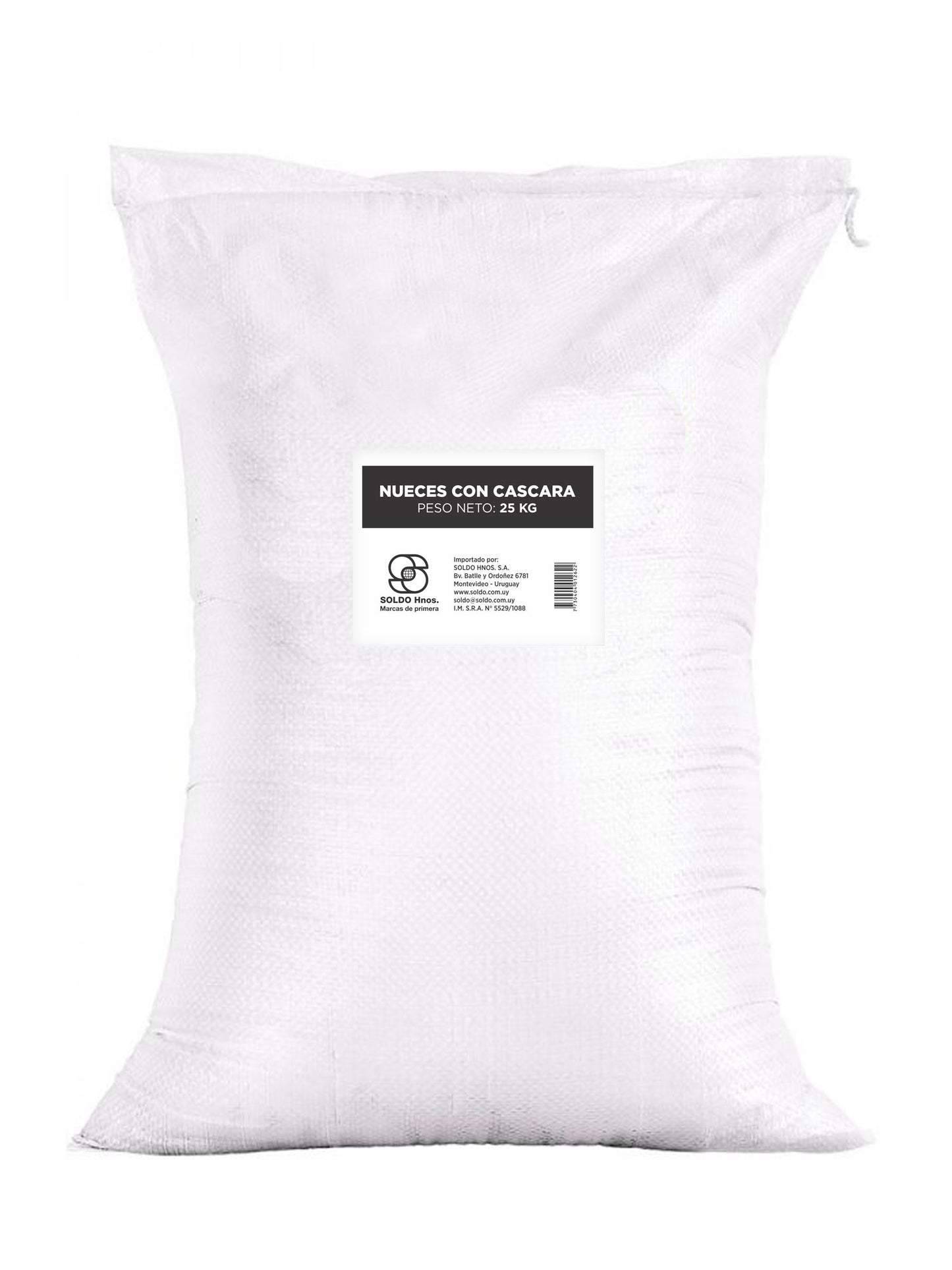 Nueces con cascara 25 Kgs. Río de la Plata