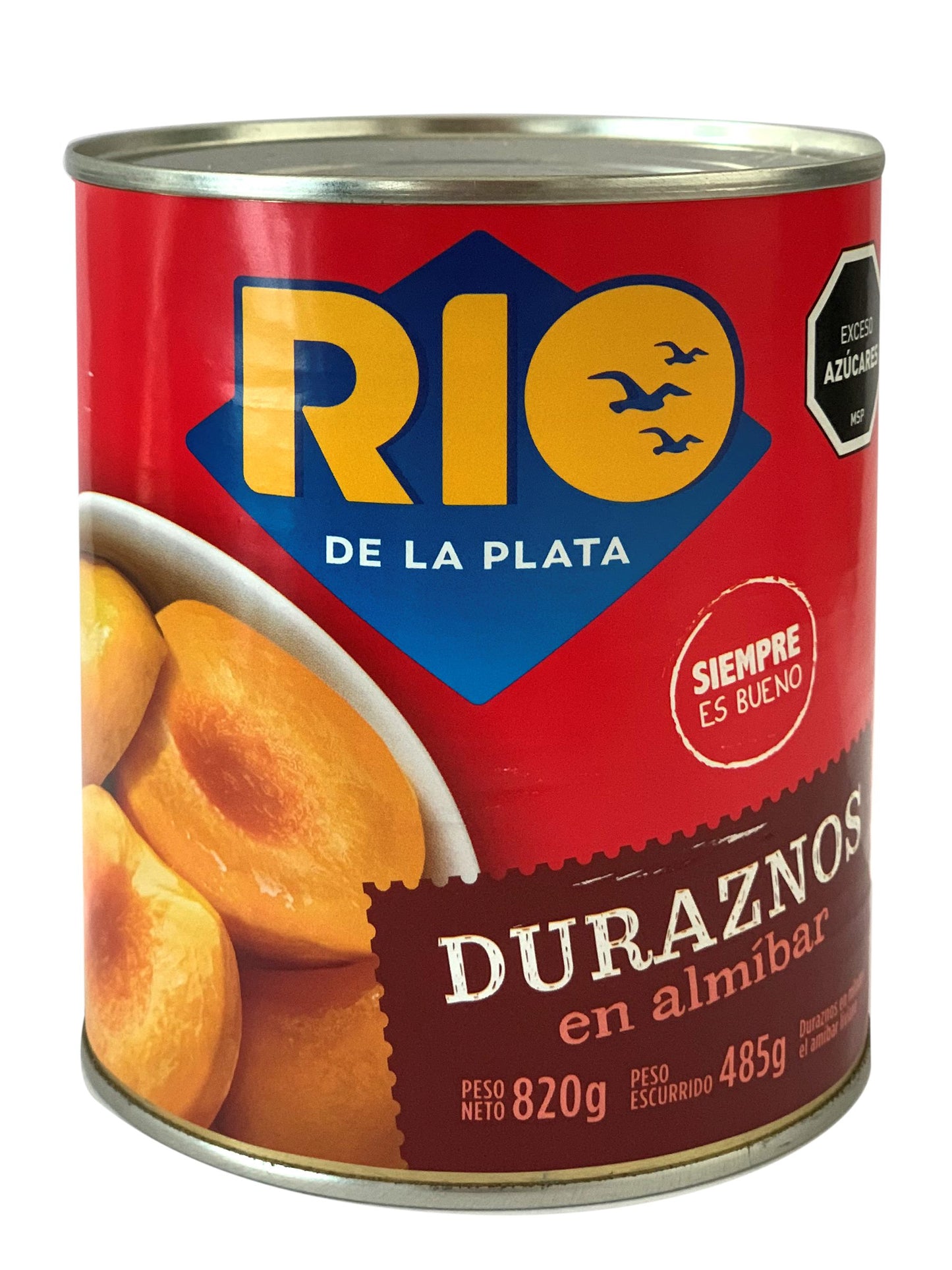 Duraznos en almibar 820 Grs. Río de la Plata