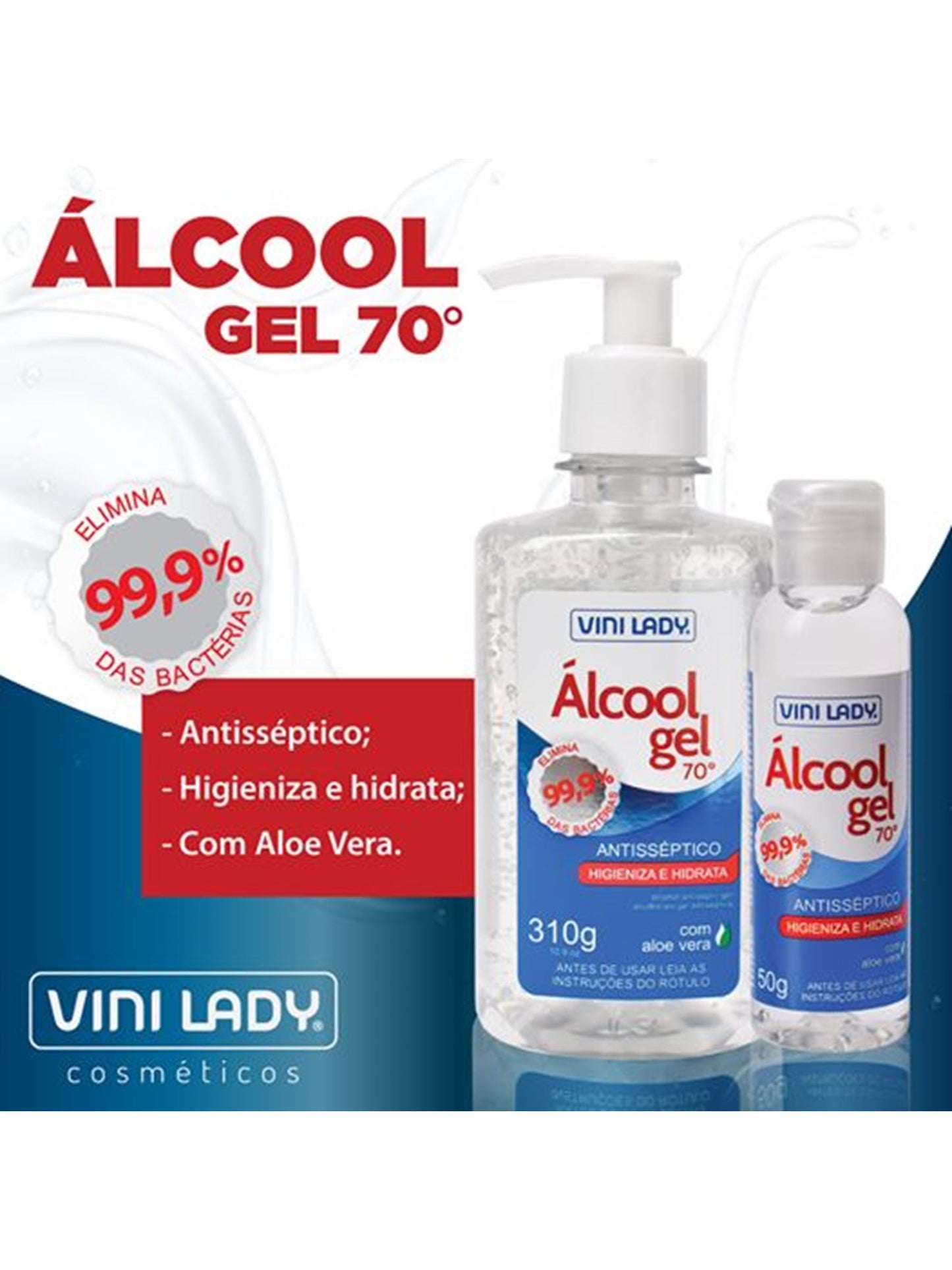 Alcohol en gel 50 Grs. Vini Lady