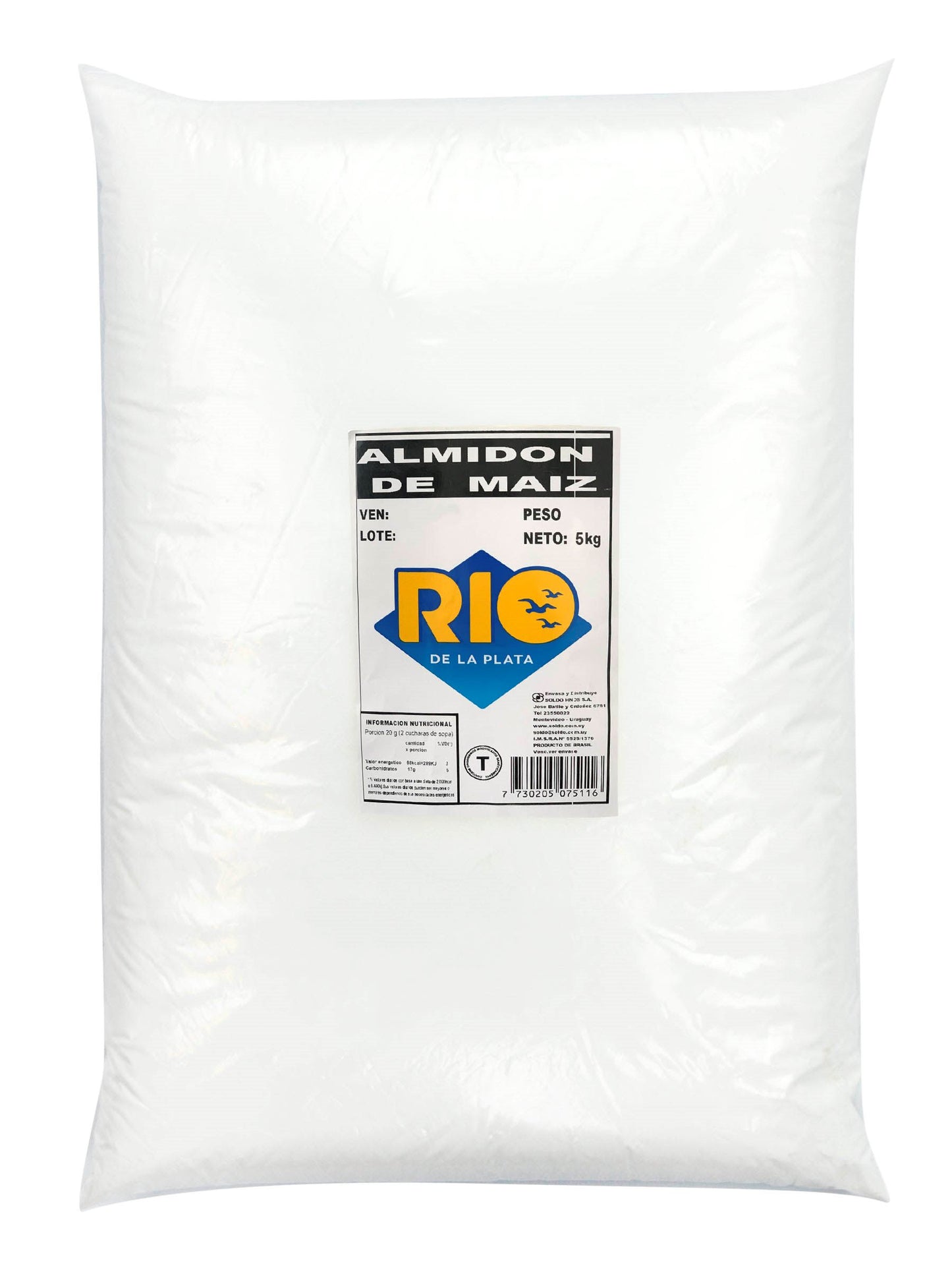 Almidón de maiz 5 Kgs. Río de la Plata