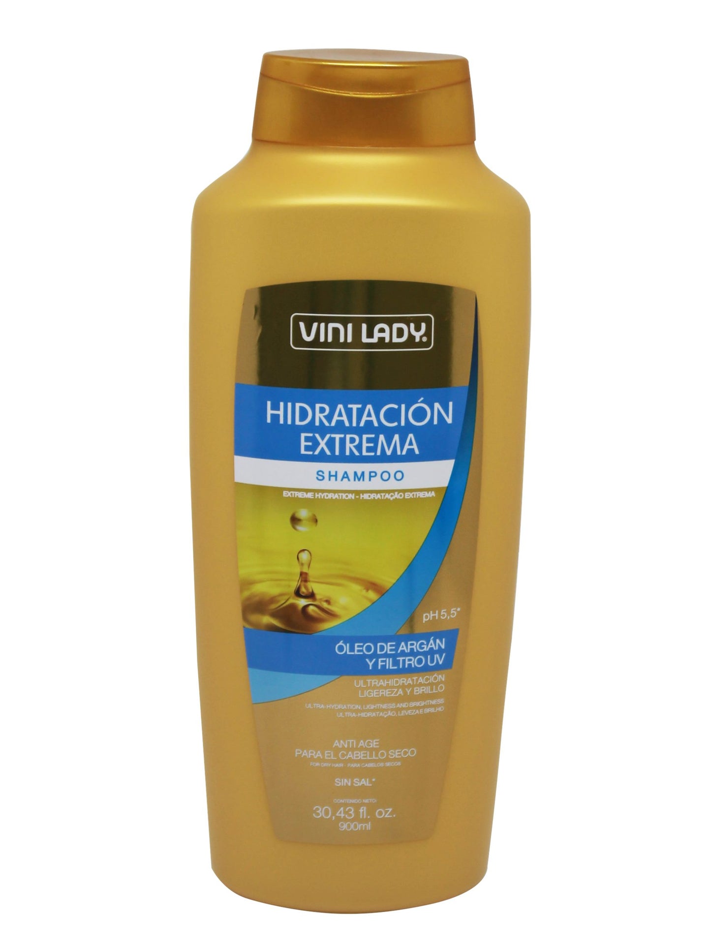 Shampoo Hidratacion Extrema 900 Ml. Vini Lady