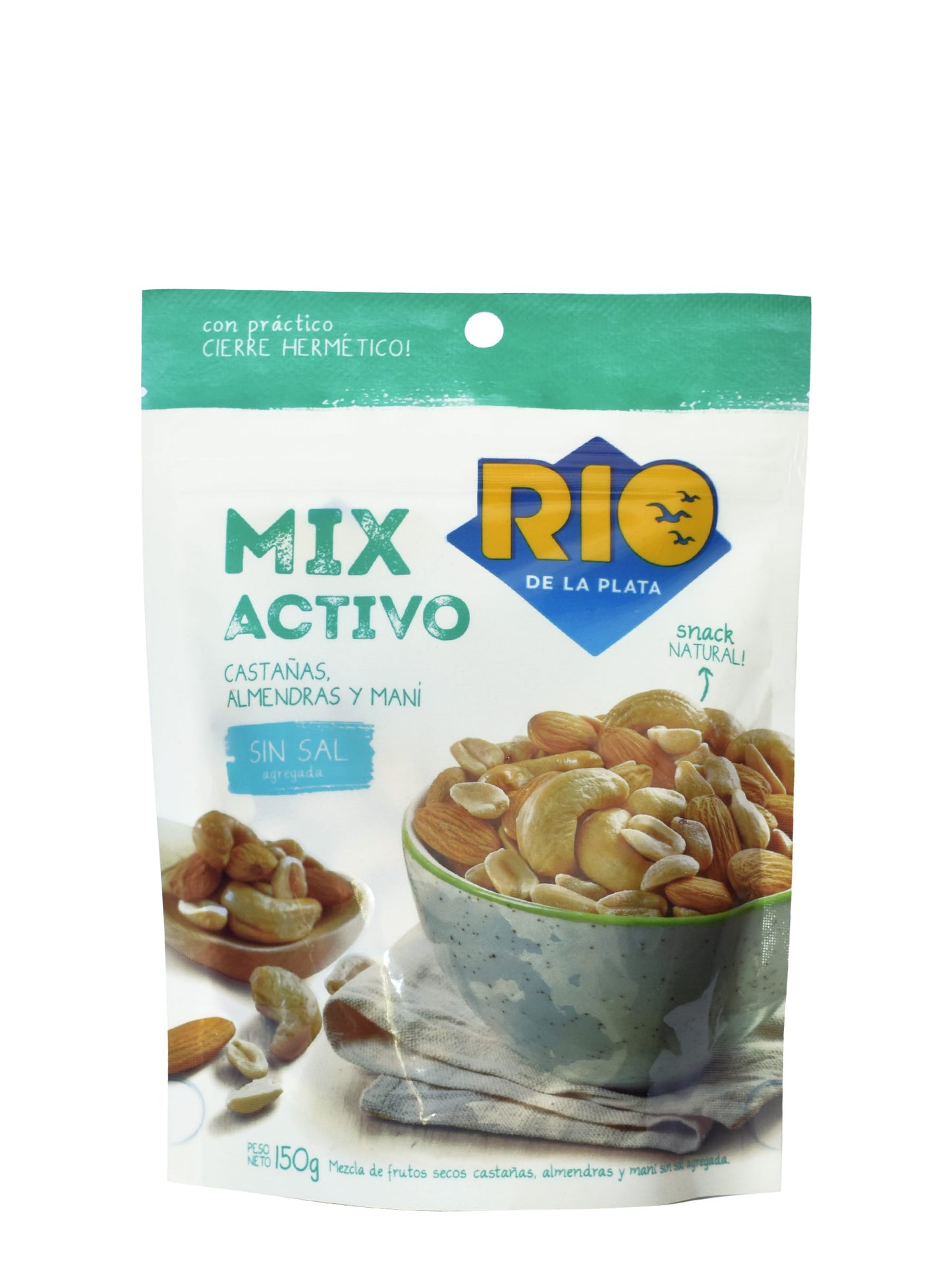 Mix Activo castañas, almendras, mani 150 Grs. Rio de la Plata