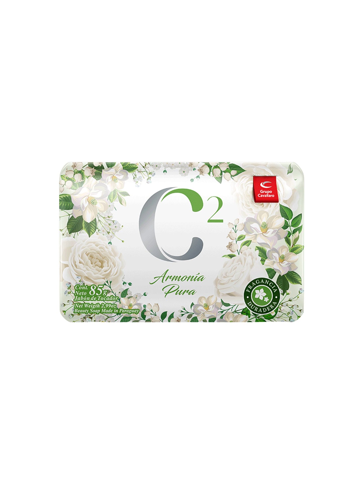 Jabón de tocador C2 Armonía Pura 85 Grs. Cavallaro