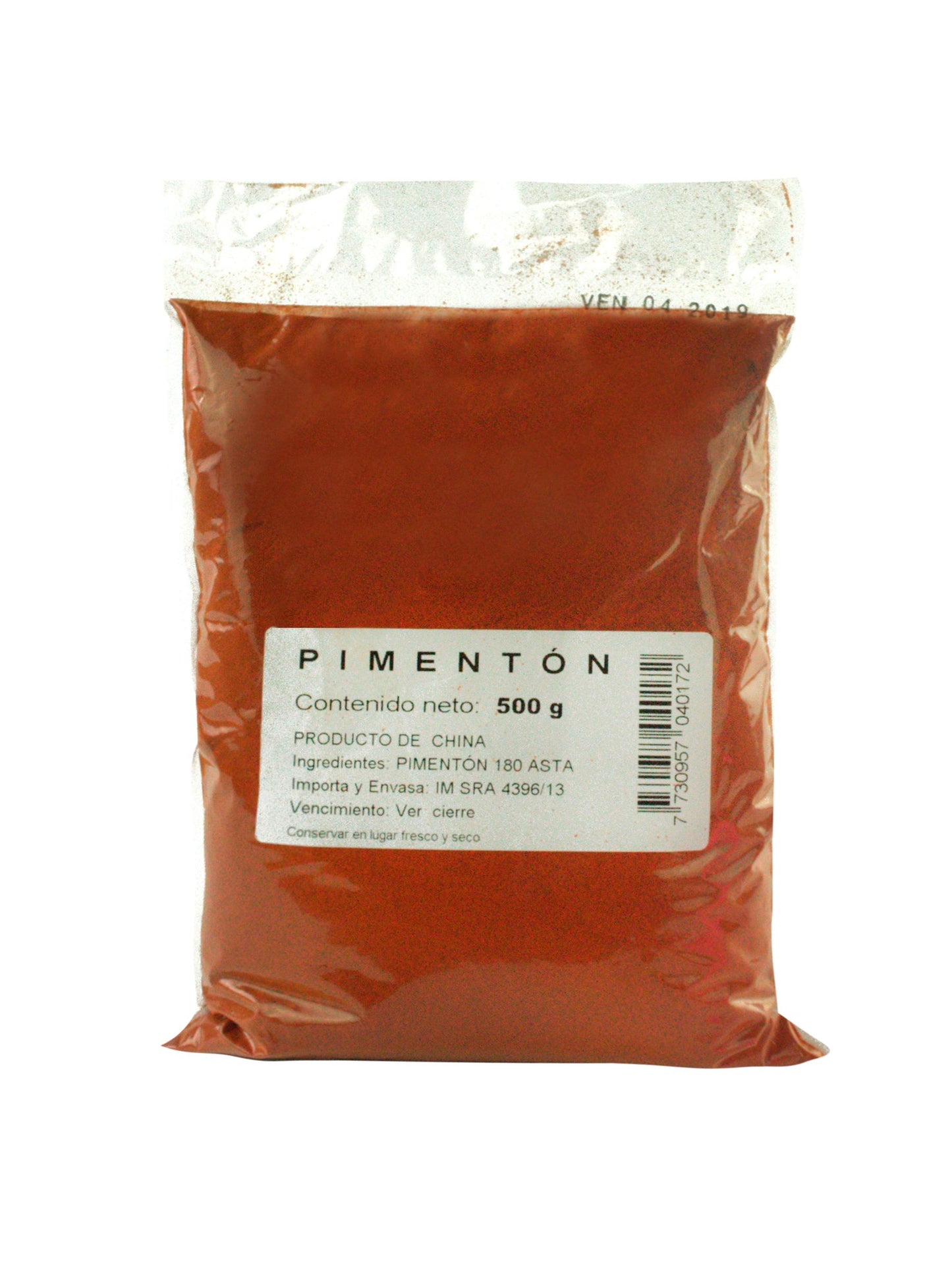 Pimentón 500 Grs.