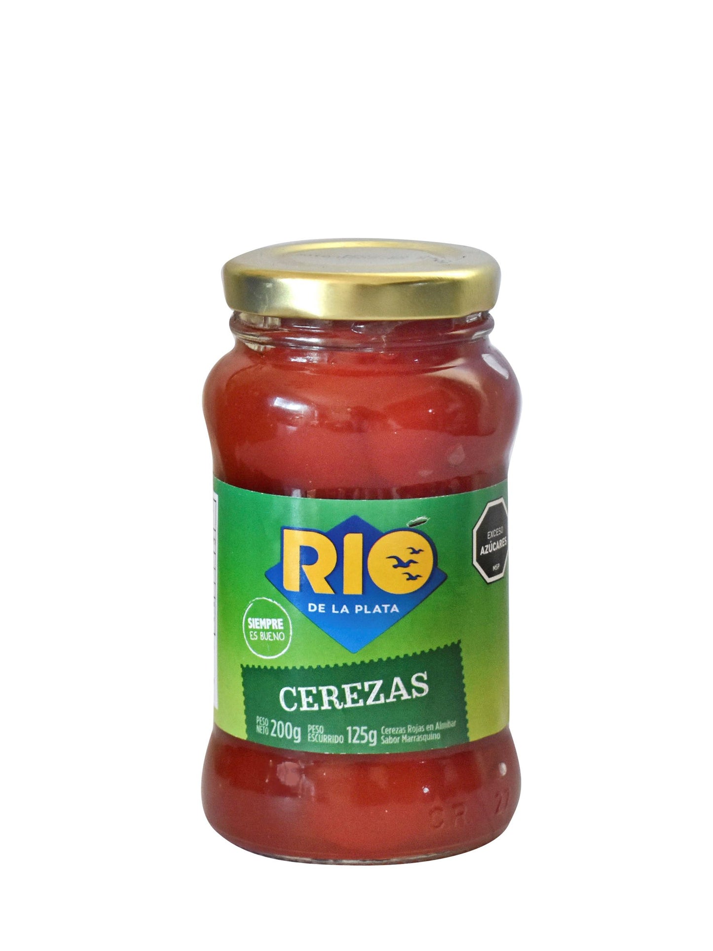 Cerezas al marrasquino rojas 200 Grs. Río de la Plata