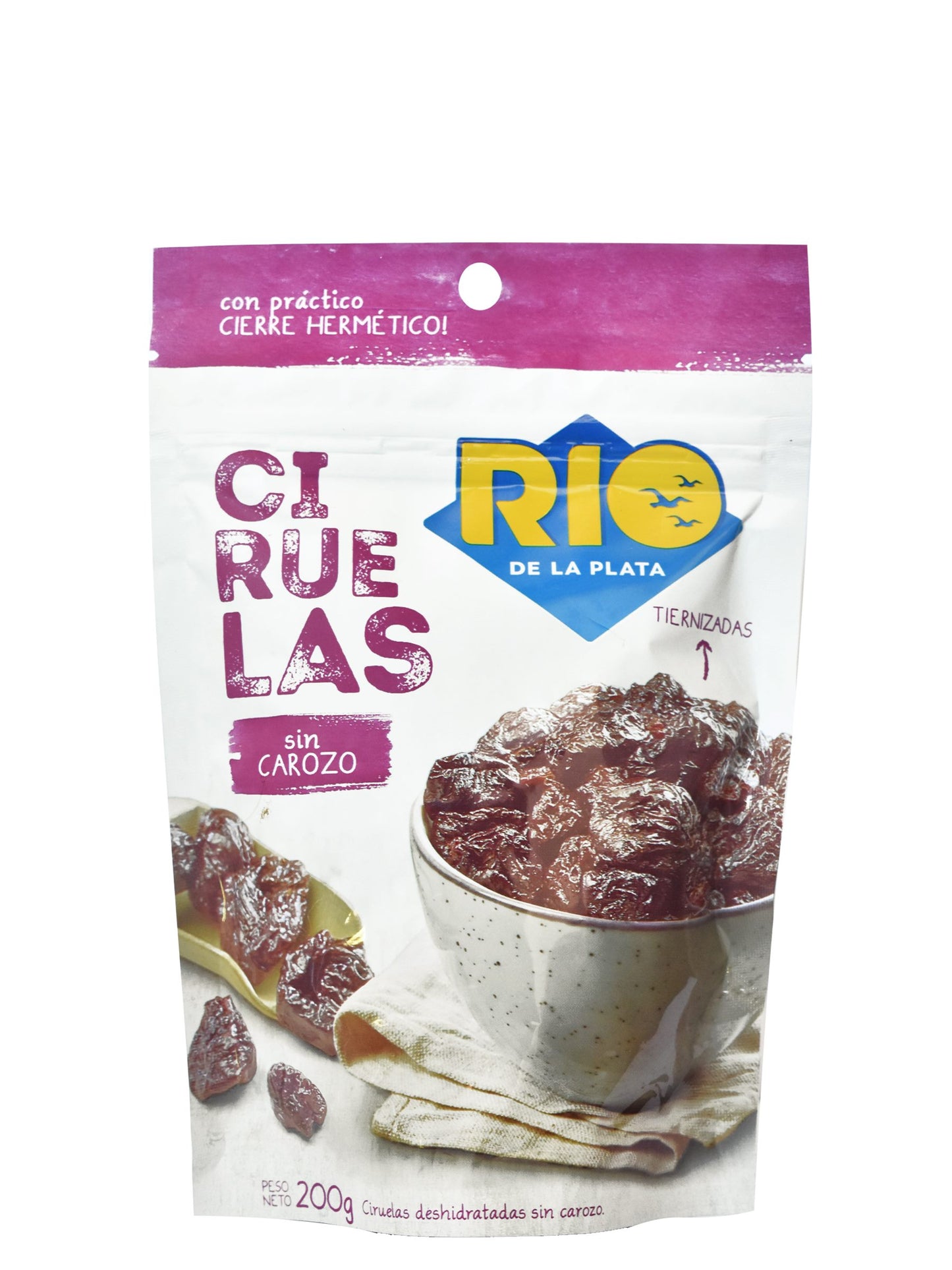 Ciruelas sin carozo 200 Grs. Río de la Plata