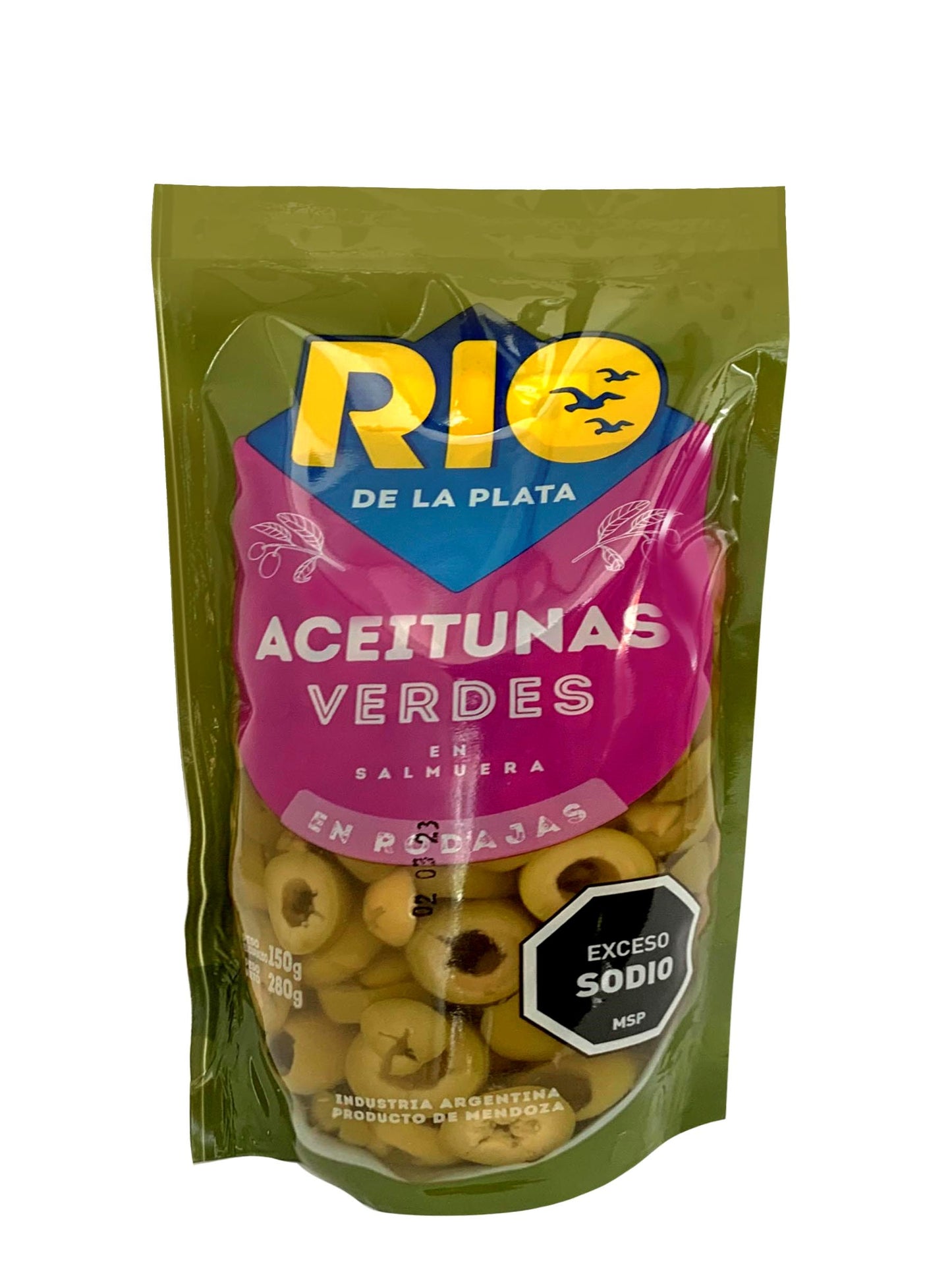 Aceitunas en rodajas 280 Grs. Rio de la Plata