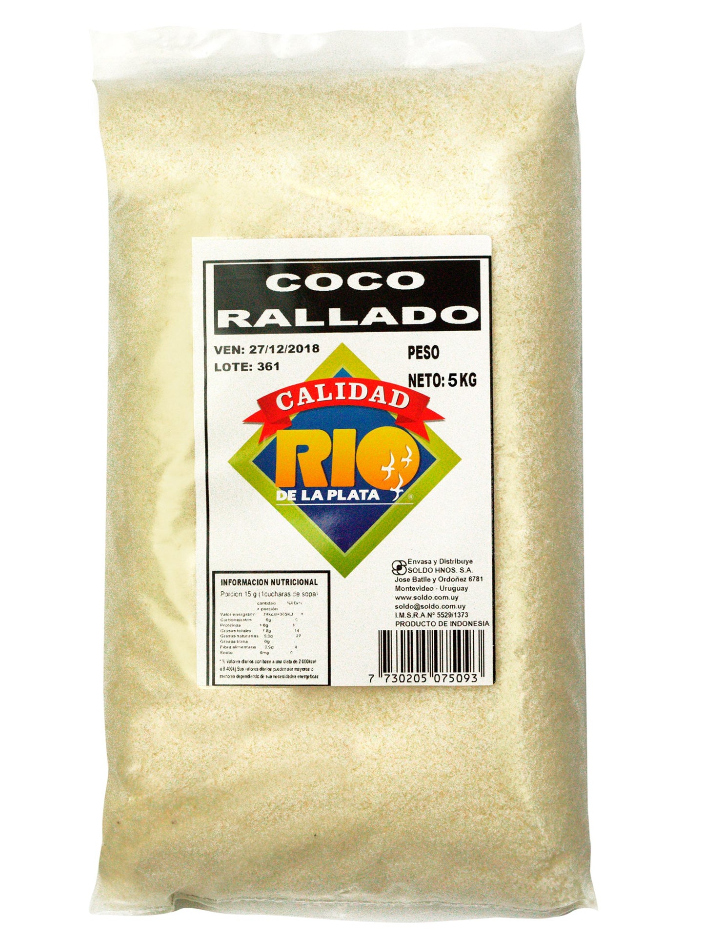Coco rallado 5 Kgs. Río de la Plata