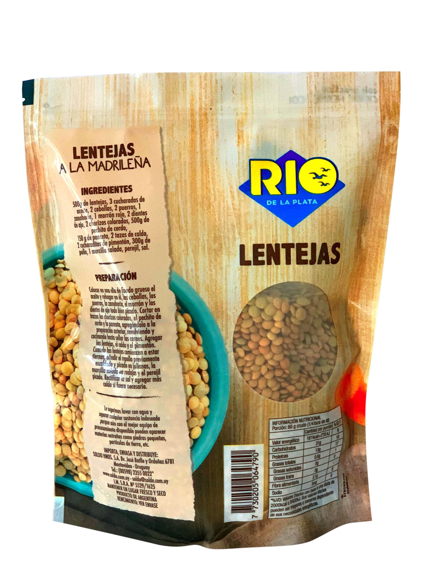 Lentejas 1 Kg. Río de la Plata