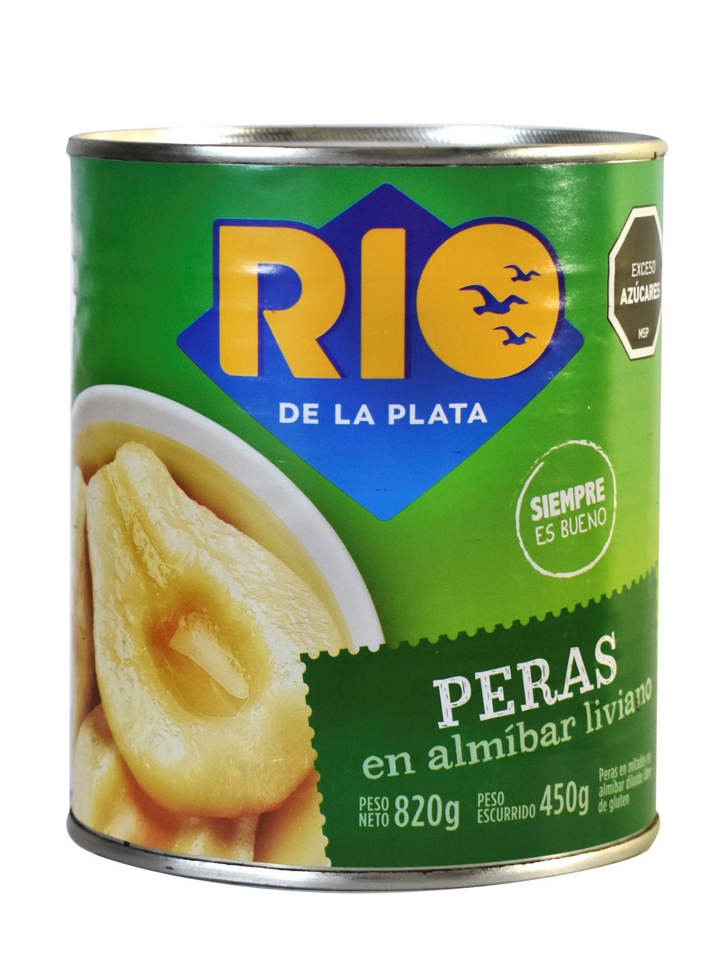 Peras en almibar 820 Grs. Río de la Plata