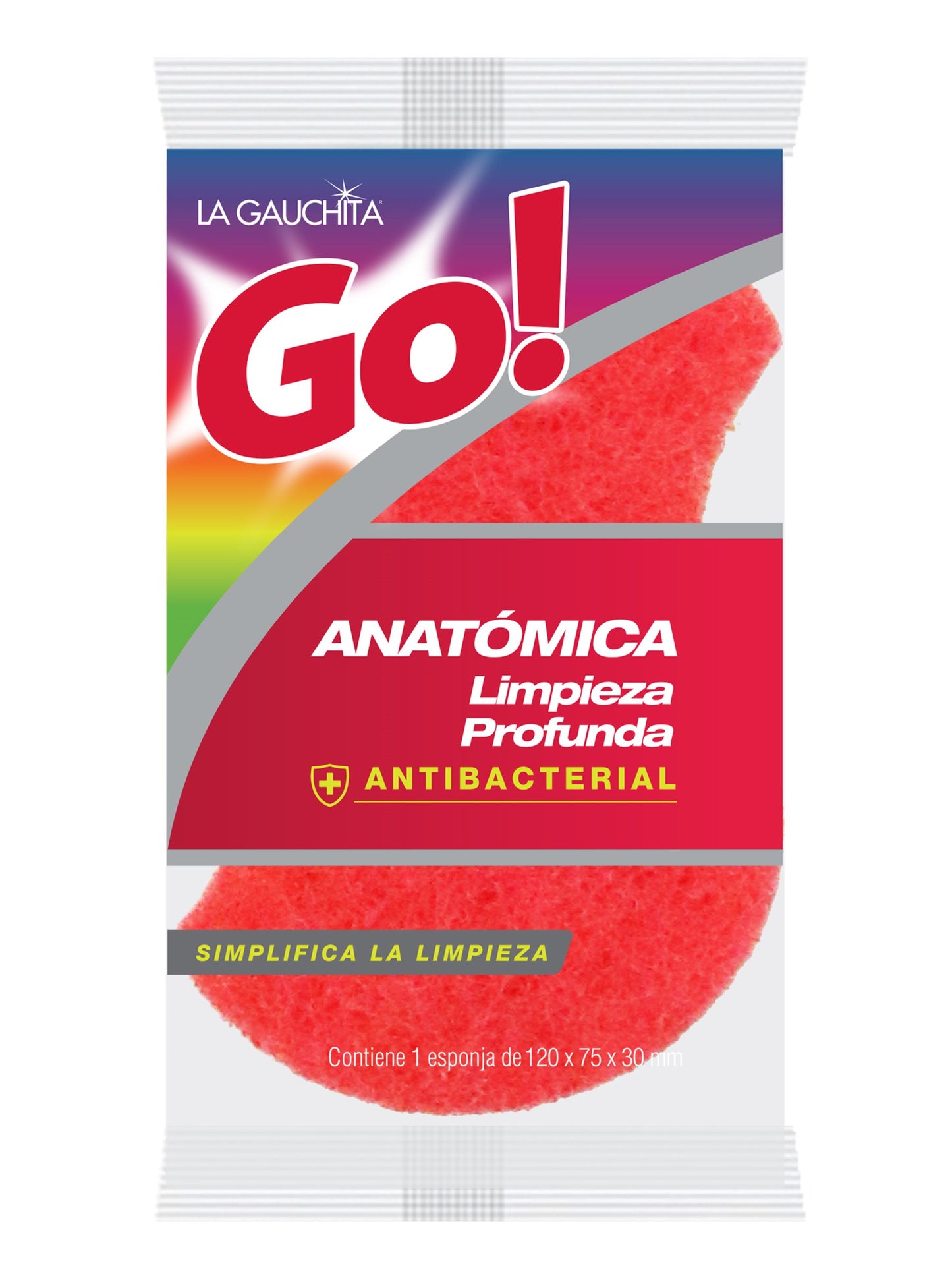 Esponja anatómica limpieza profunda La Gauchita GO!