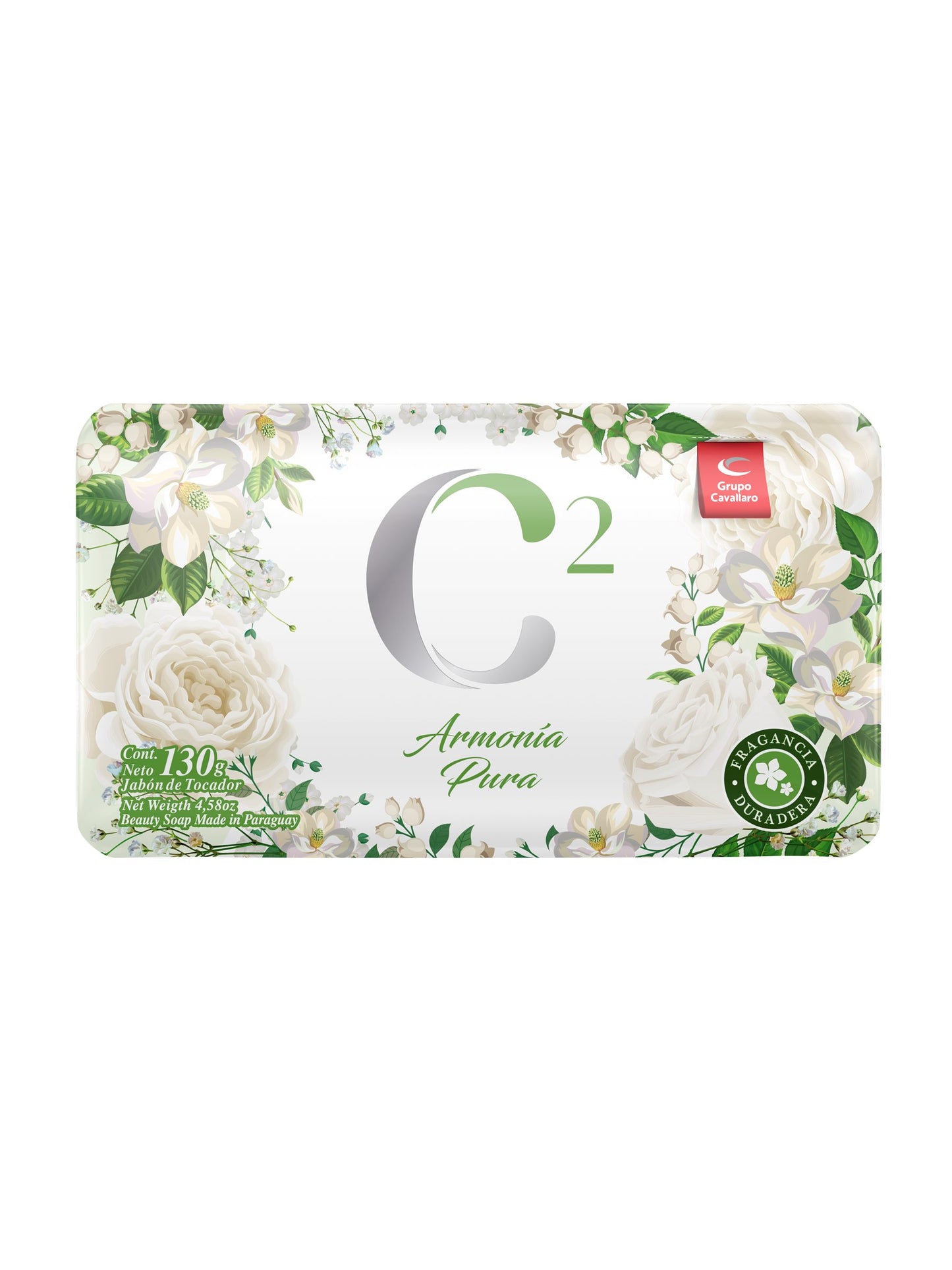 Jabón de tocador C2 Armonía Pura 130 Grs. Cavallaro