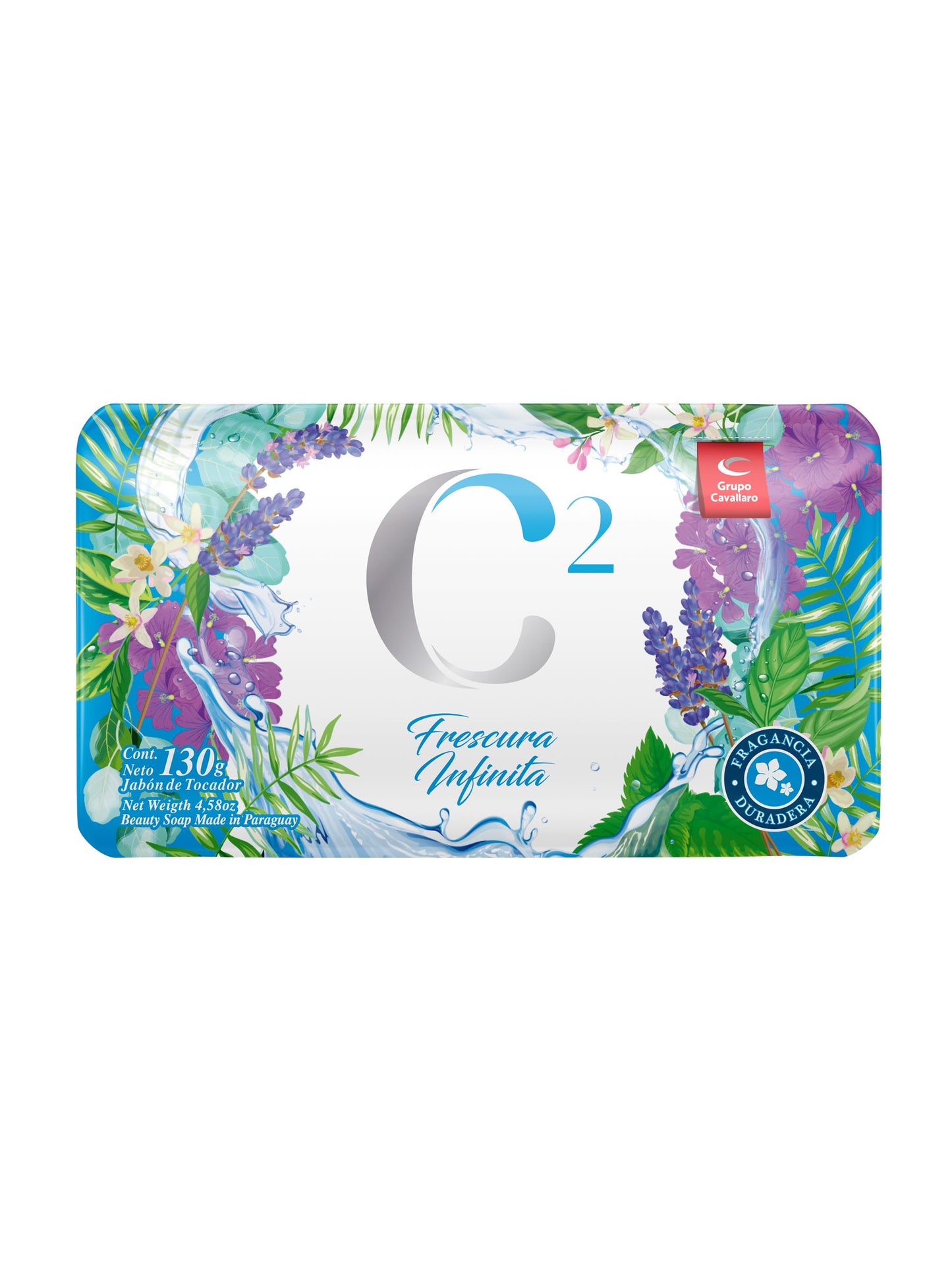 Jabón de tocador C2 Frescura Infinita 130 Grs. Cavallaro