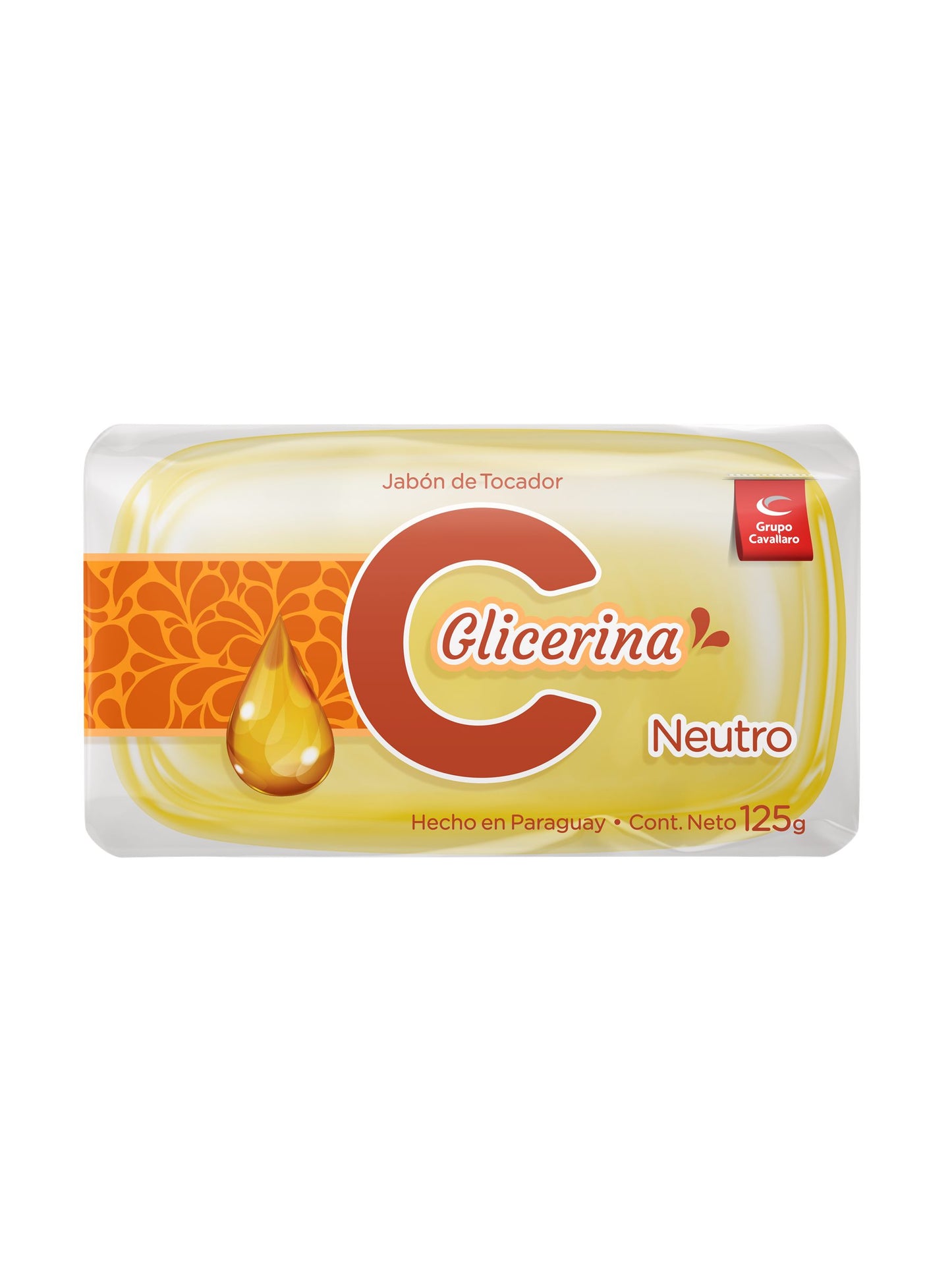 Jabón de tocador Glicerina neutro 125 Grs. Cavallaro