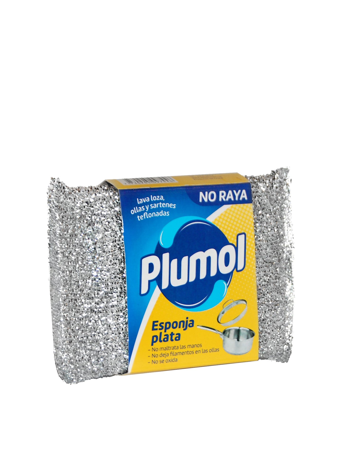 Esponja plateada Plumol
