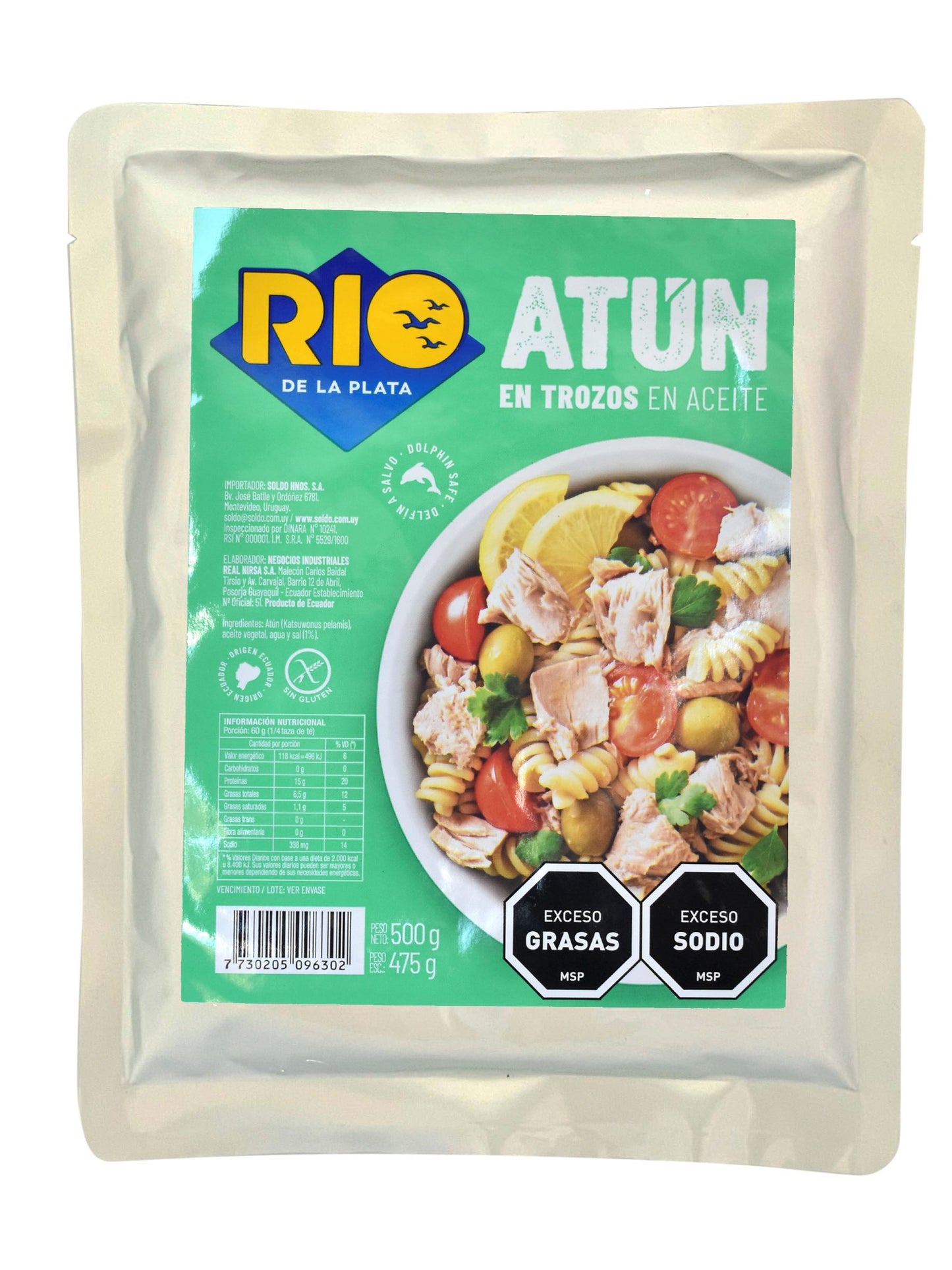 Atún en aceite en trozos 500 Grs. Río de la Plata