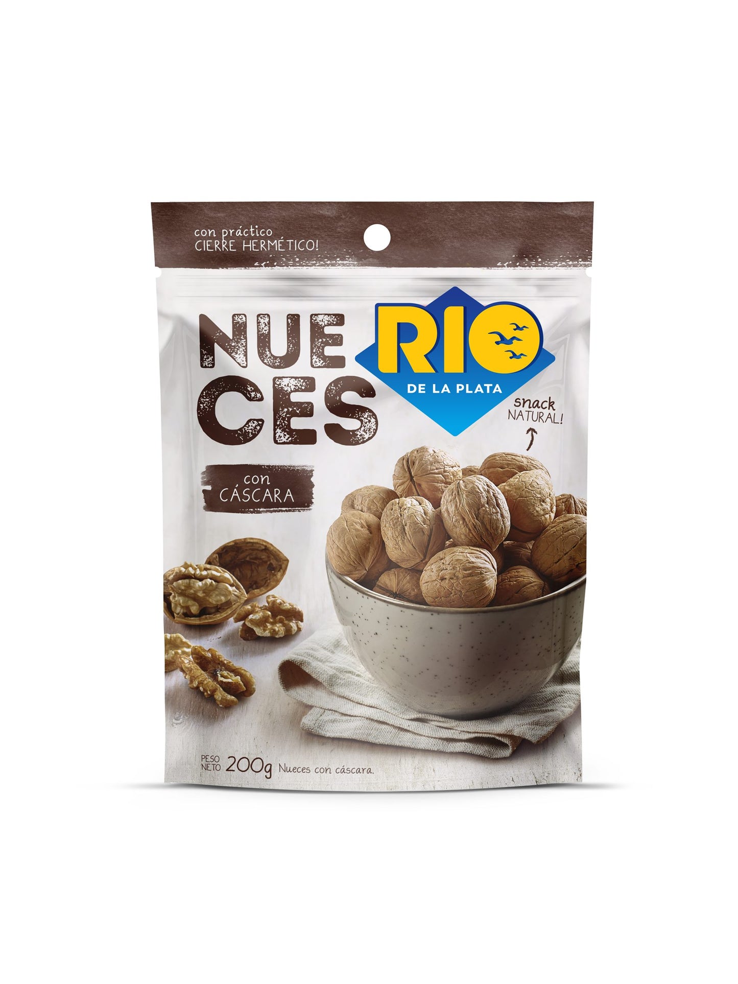 Nueces con cascara 200 Grs. Río de la Plata