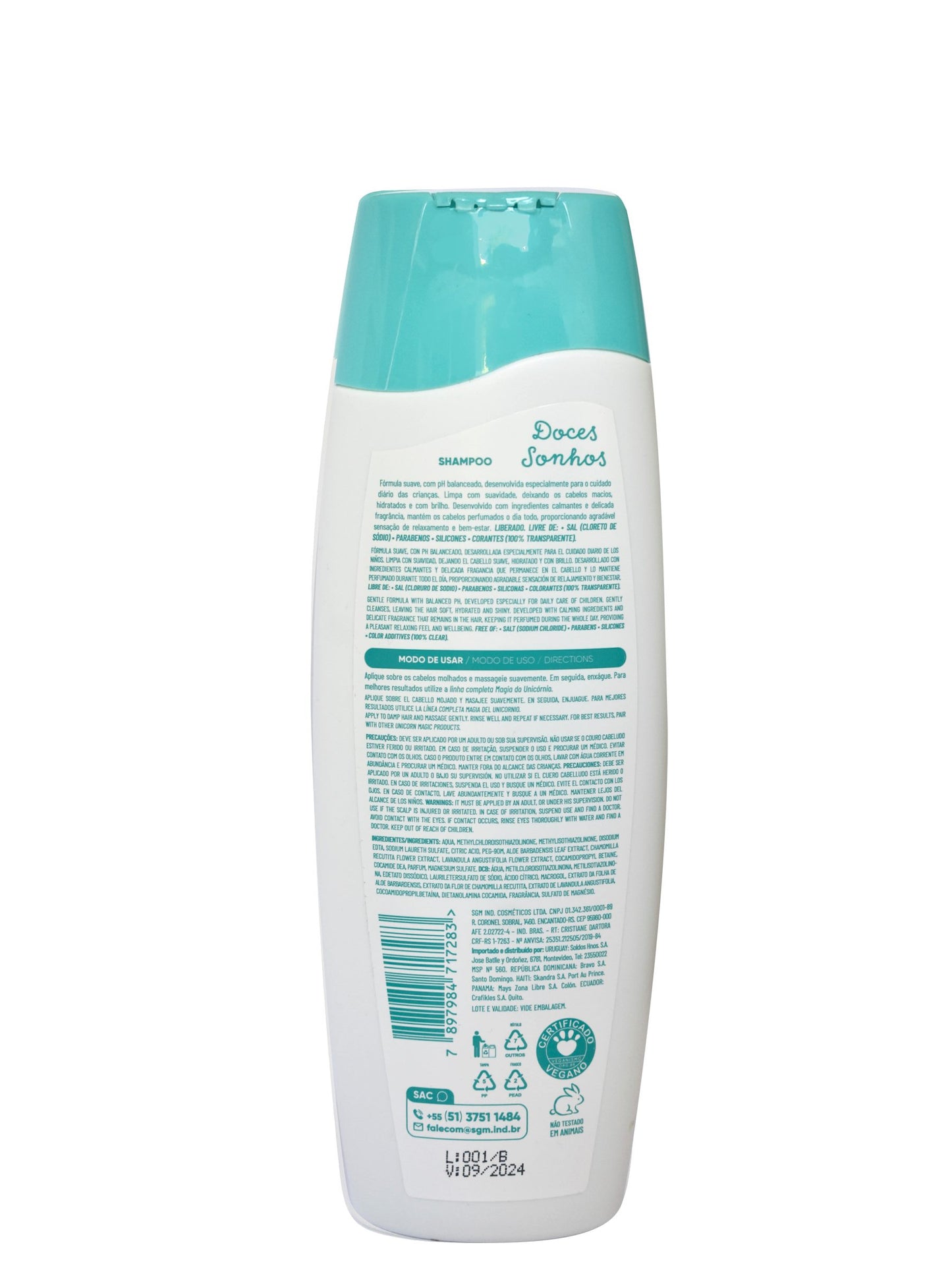 Shampoo magia unicornio 325 Ml. Vini Lady
