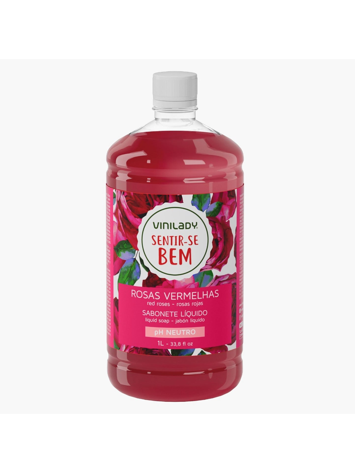 Jabón líquido rosas rojas 1 Lt. Vini Lady