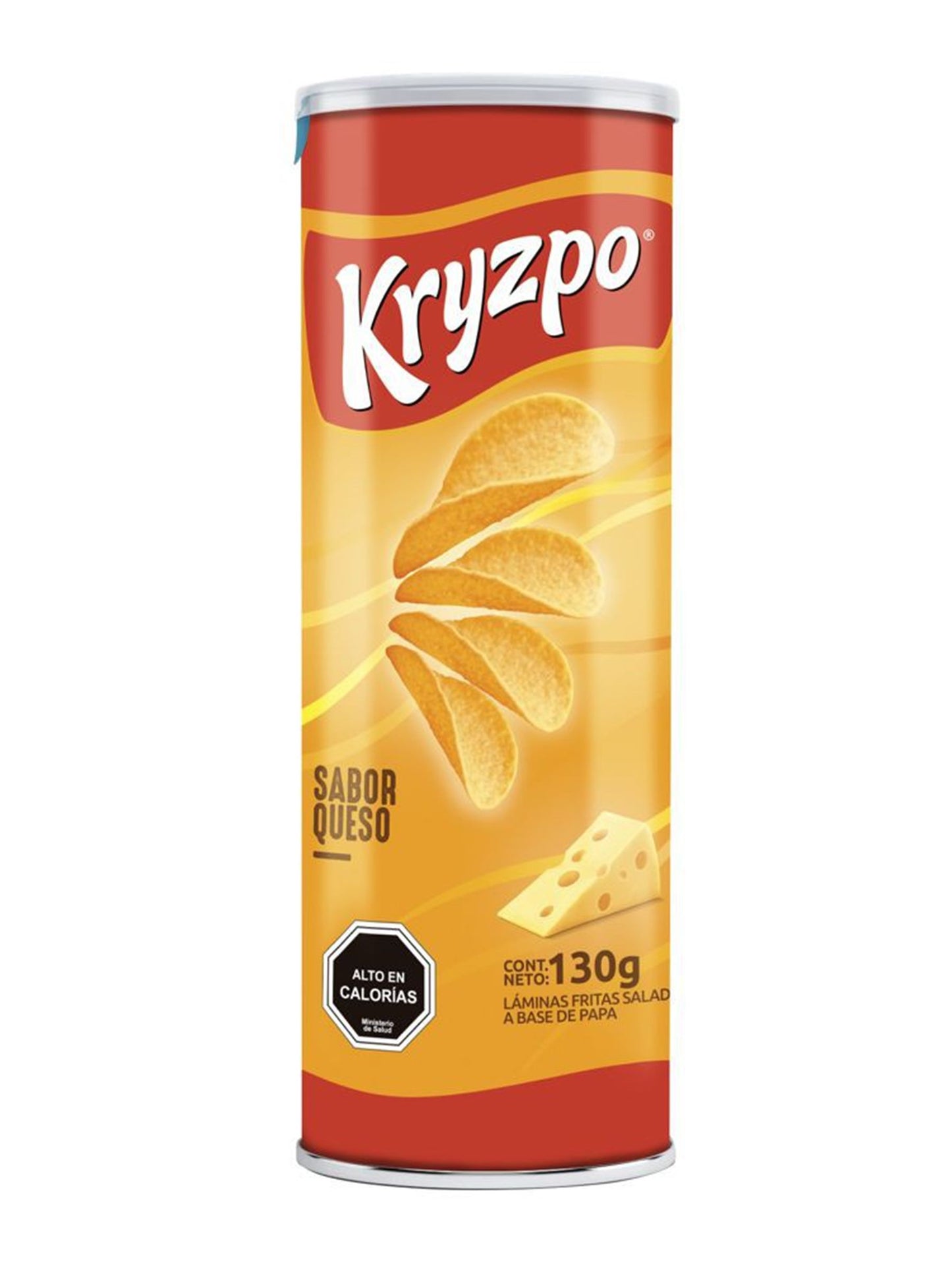 Papas en tubo sabor queso 130 Grs. Kryzpo