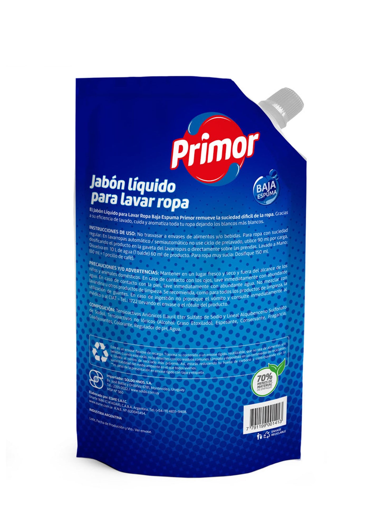 Jabón liquido 900 Ml. Primor