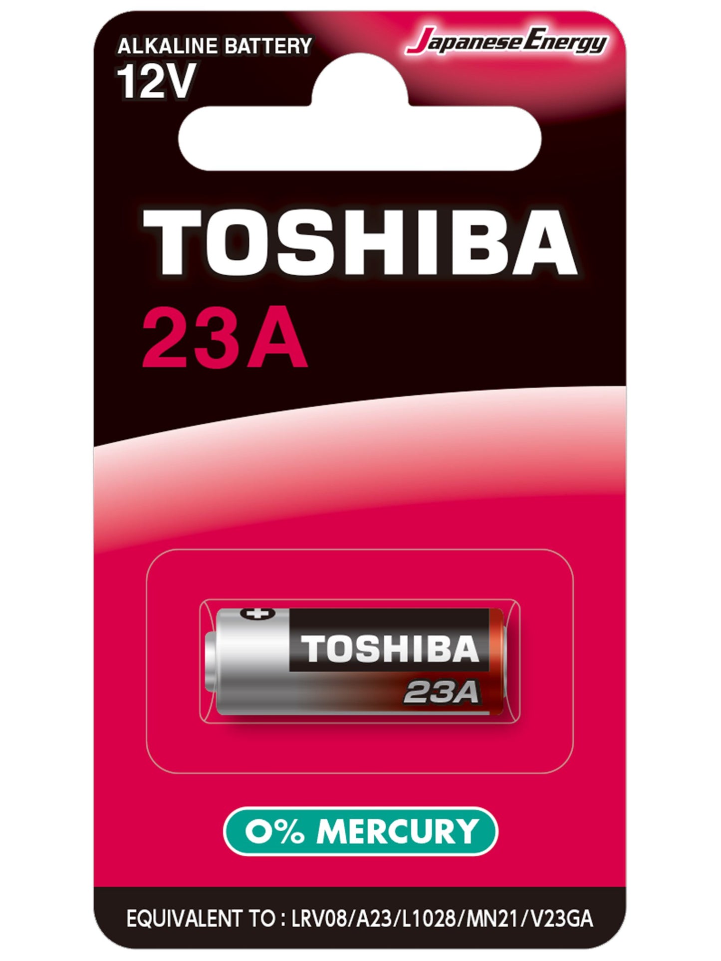 Pilas Alcalinas 23A 12V x 1 unidad. Toshiba