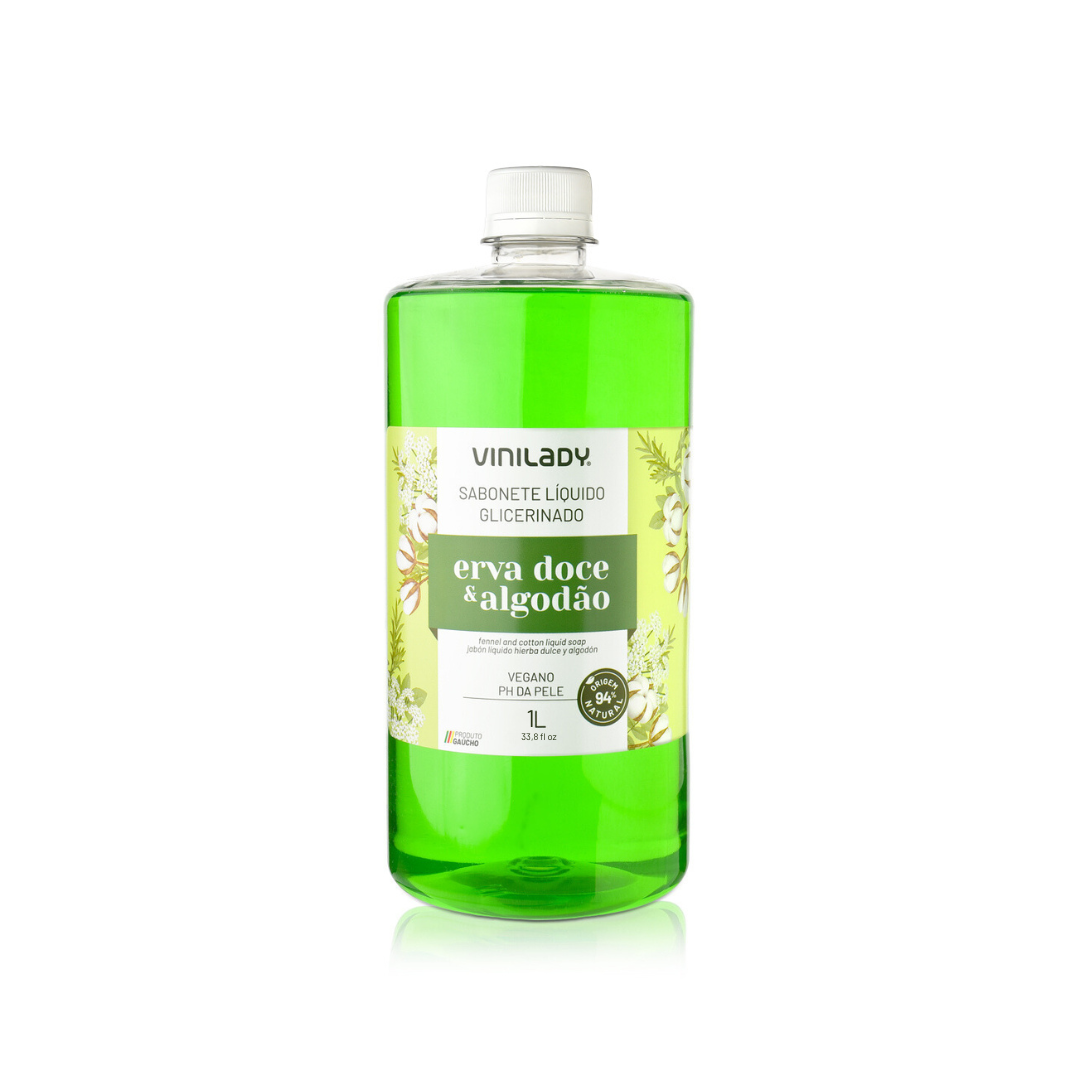 Jabón líquido erva doce 1 Lt. Vini Lady
