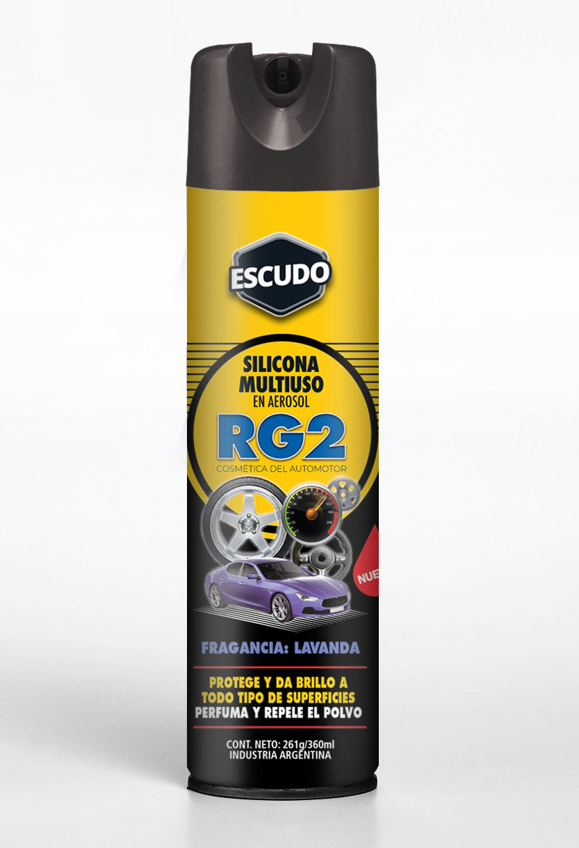 Silicona para autos lavanda. Escudo