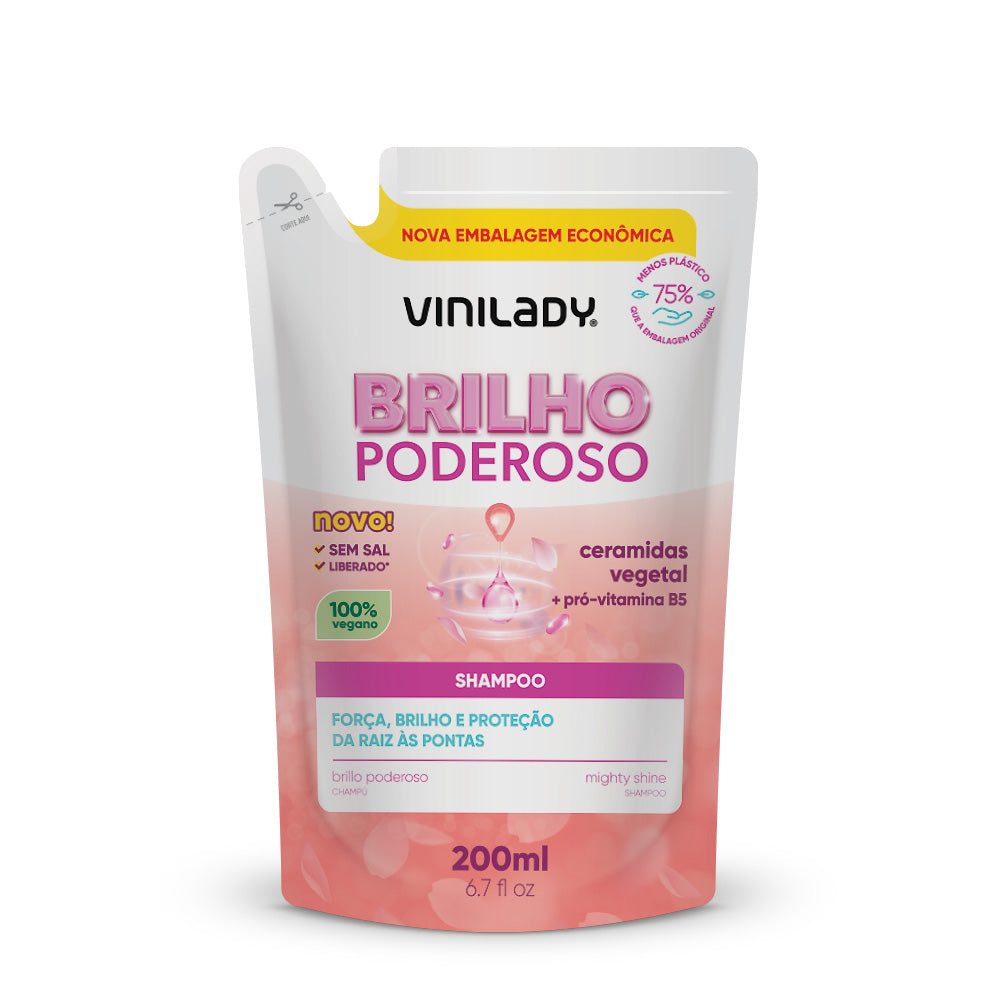 Shampoo Brillo Poderoso sachet 200ml. Vini Lady