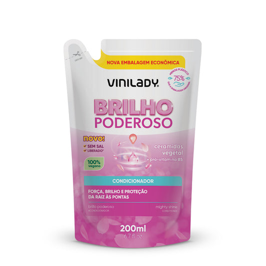 Acondicionador Brillo Poderoso sachet 200ml. Vini Lady