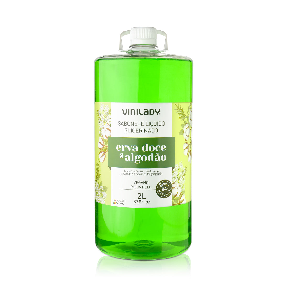Jabón líquido erva doce 2 Lts. Vini Lady