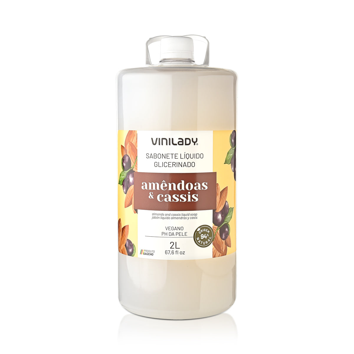 Jabón líquido almendras y casis 2 Lts. Vini Lady