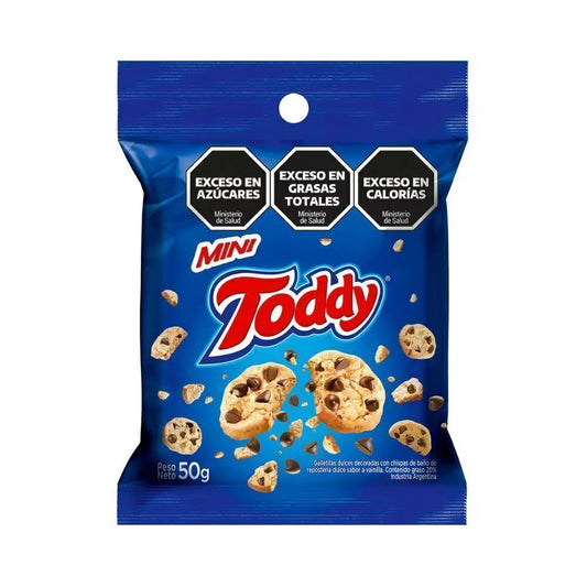 Galletas con chispas de chocolate mini 50 Grs. Toddy