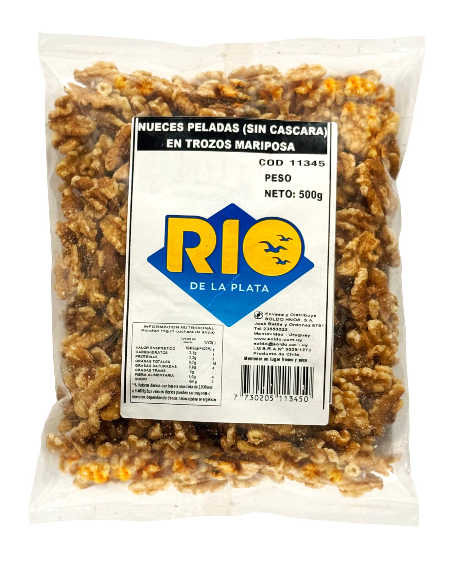 Nueces peladas 500Grs. Río de la Plata