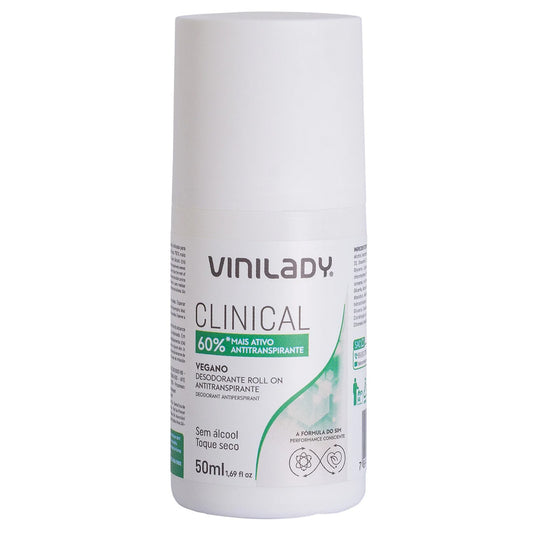 Desodorante Roll On Antitranspirante Clinical 50ml. Vini Lady