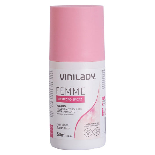 Desodorante Roll On Antitranspirante Femme 50ml. Vini Lady