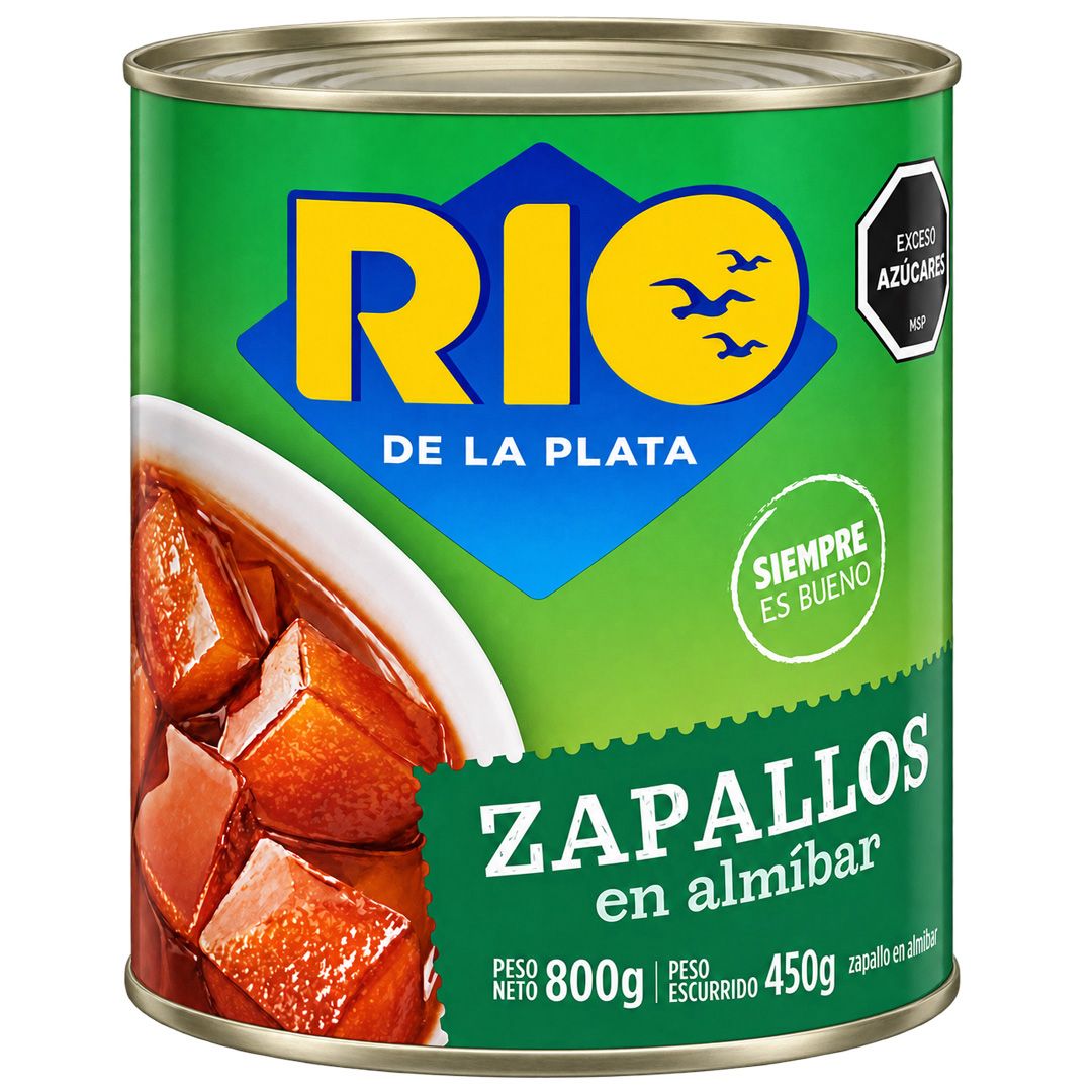 Zapallo en almíbar 800 Grs. Río de la Plata