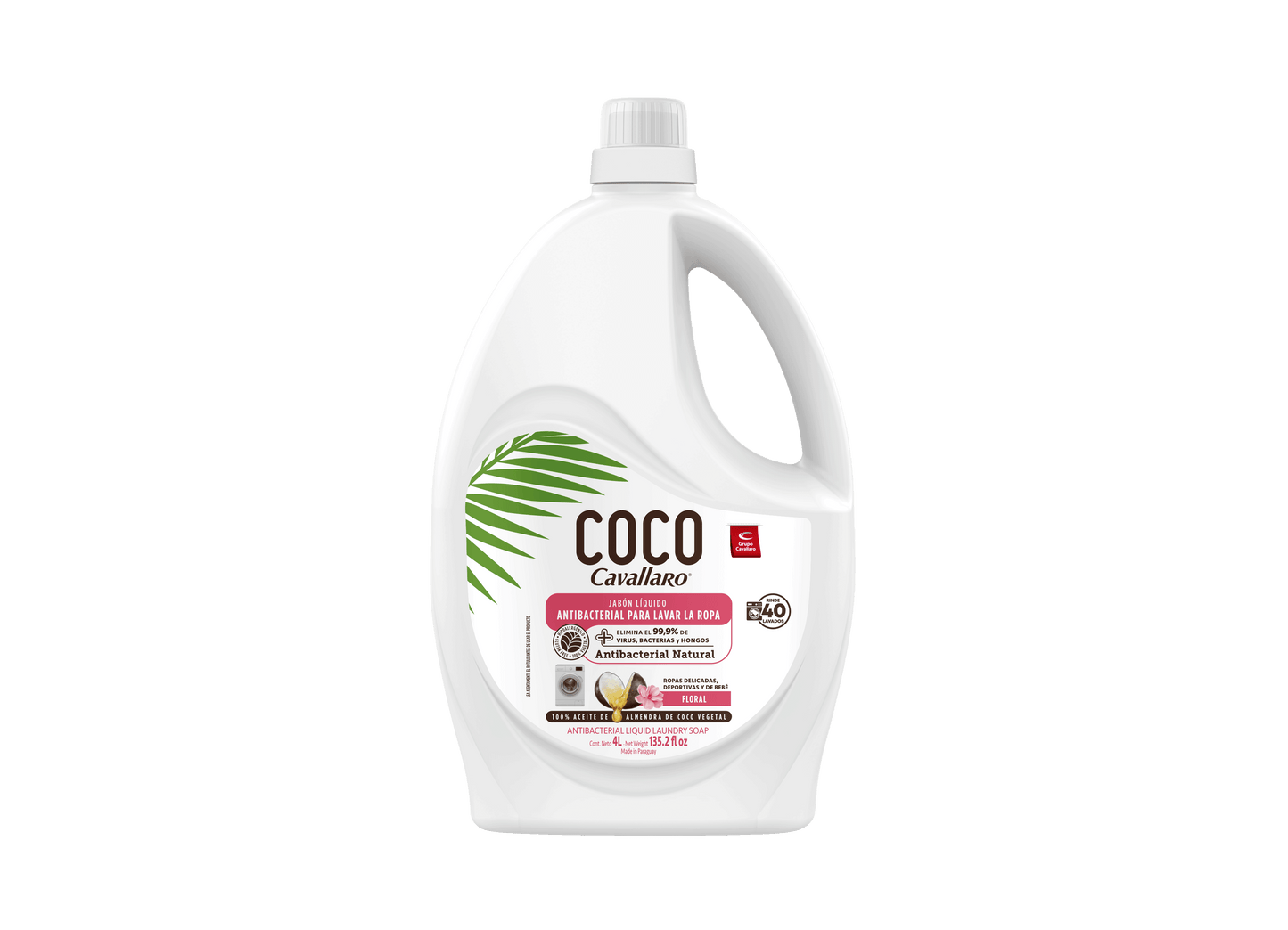 Jabón liquido coco floral 4Lts. Cavallaro