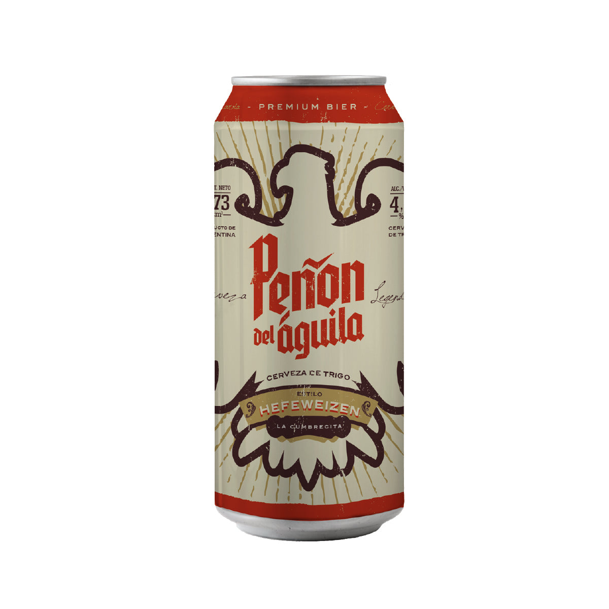 Cerveza Hefeweizen 473ml. Peñón del Águila